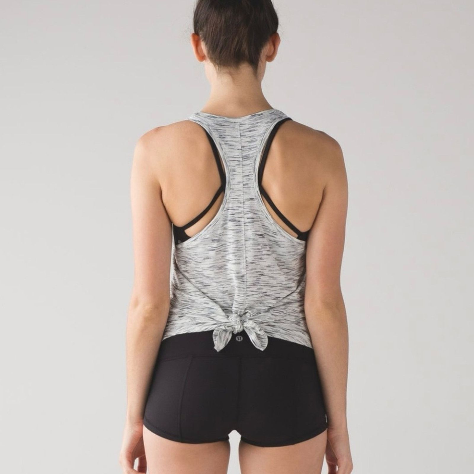 Lululemon Lululemon Tie It Up Singlet in Tiger Space Dye Black White Size M / US 6-8 / IT 42-44 - 1 Thumbnail