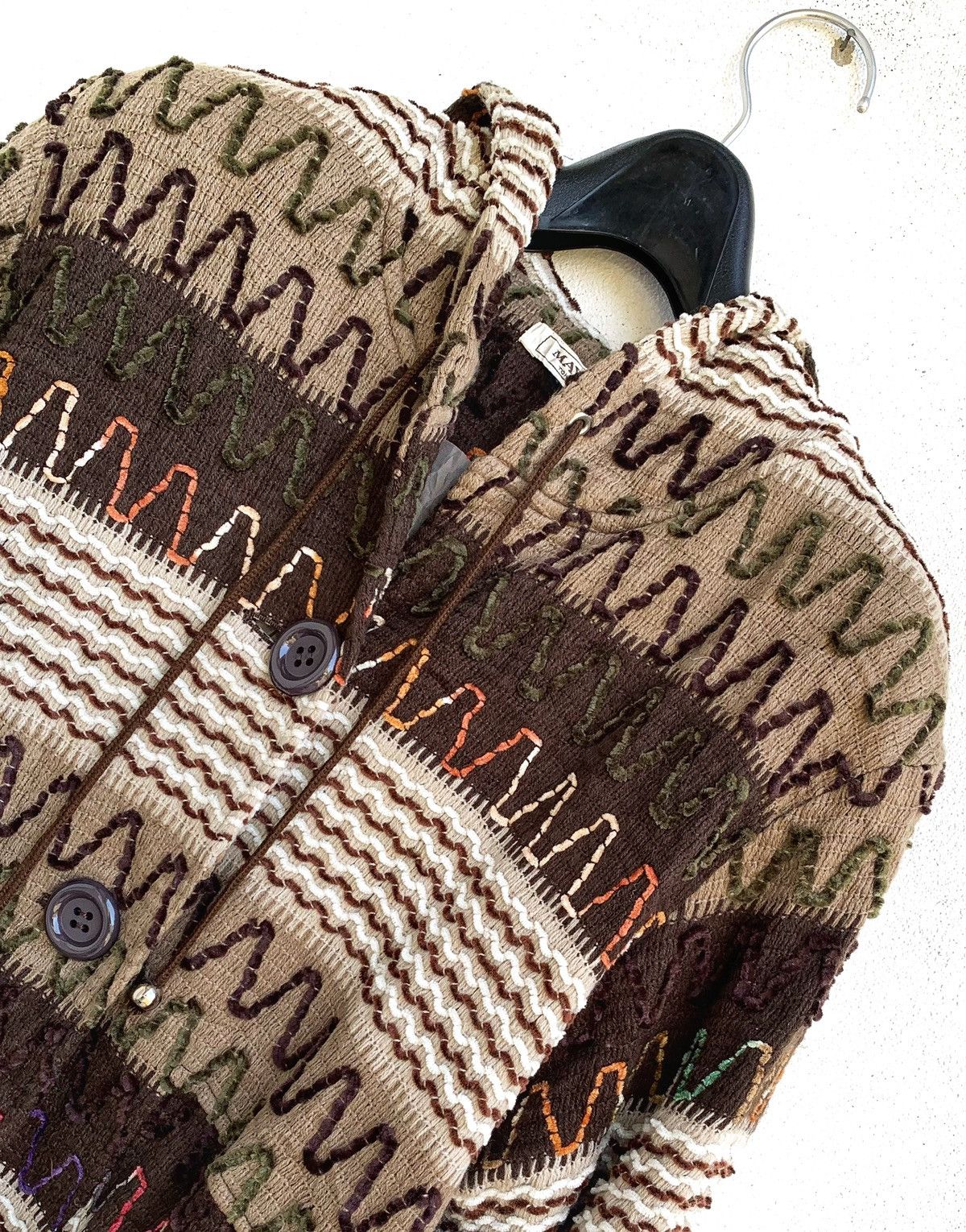 Japanese Brand × Traditional Weatherwear × Vintage Vintage Buttons Ups Jacket with Hoodie Size L / US 10 / IT 46 - 3 Thumbnail