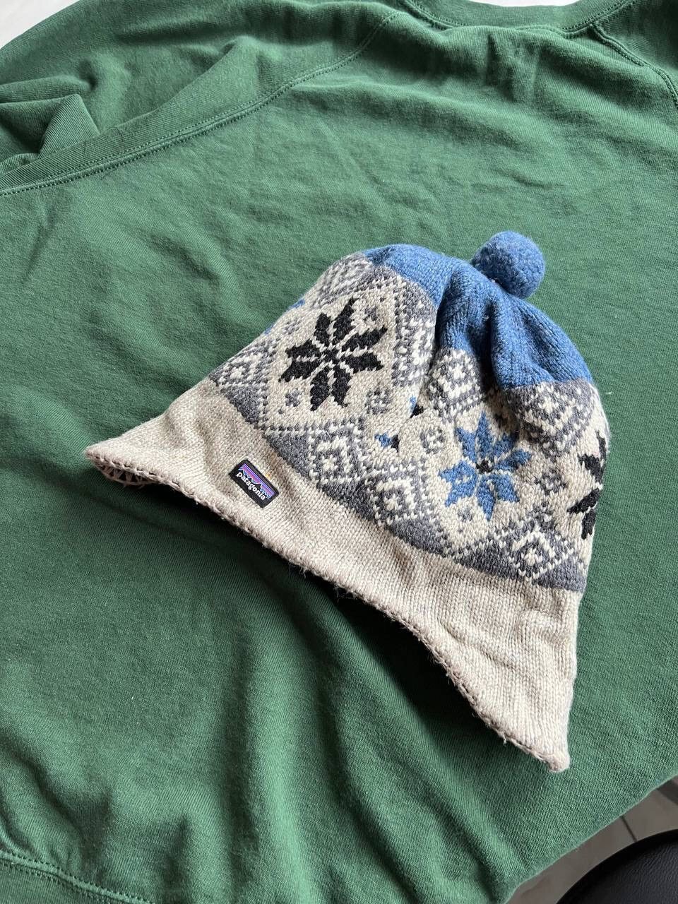Patagonia × Vintage Vintage Patagonia Knit Trapper Hat Ushanka Earflap Size ONE SIZE - 3 Thumbnail