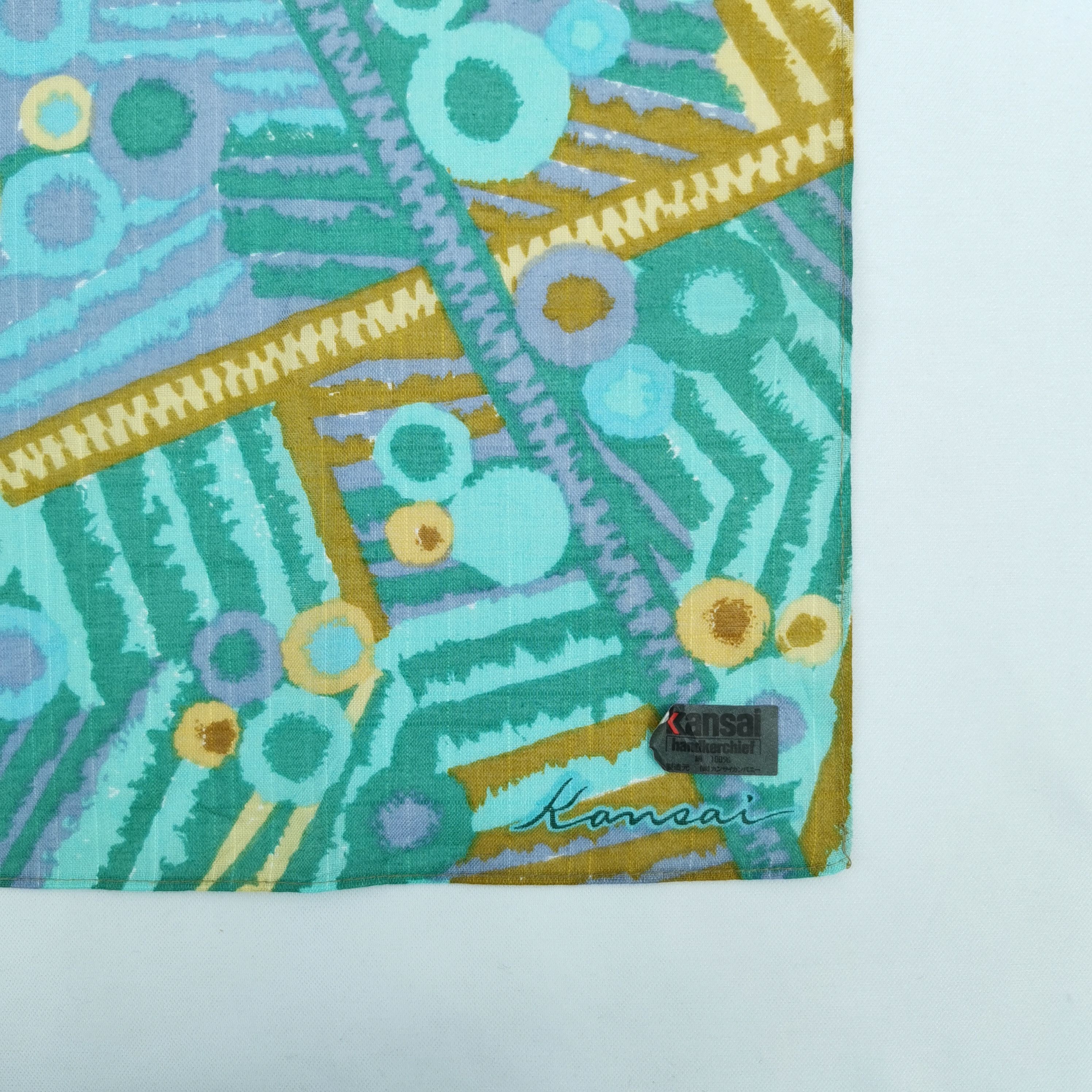 Kansai Yamamoto Vintage Kansai Handkerchief Neckerchief Japanese Bandana Size ONE SIZE - 3 Thumbnail