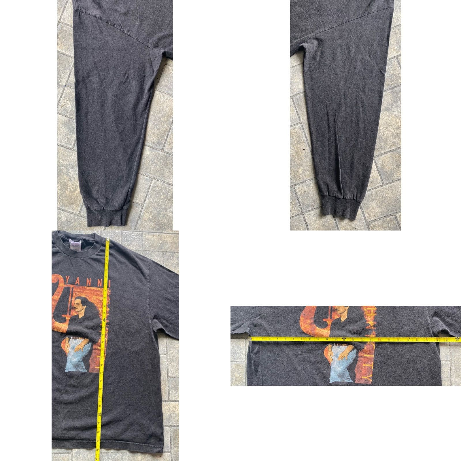 Vintage VINTAGE Yanni Ethnicity Alstyle Apparel Activewear T-Shirt Long Sleeve Men XL Black Shirts Mens Size US XL / EU 56 / 4 - 8 Thumbnail