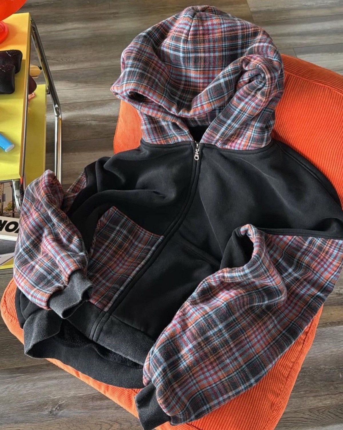 Other Hidden Season Plaid Zip Up Hoodie V2 Size US M / EU 48-50 / 2 - 3 Thumbnail