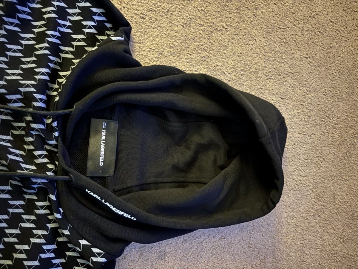 Karl Lagerfeld Black Geometric Karl Lagerfeld Hoodie Size US L / EU 52-54 / 3 - 2 Thumbnail