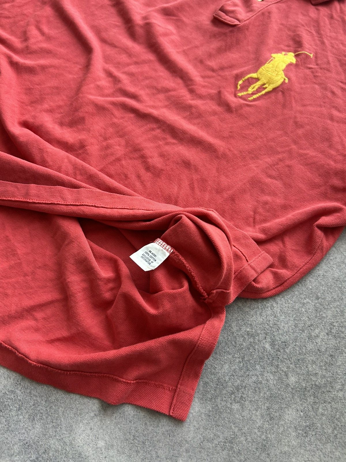 Polo Ralph Lauren Polo Ralph Lauren big logo pony coral mens polo Size US L / EU 52-54 / 3 - 4 Thumbnail