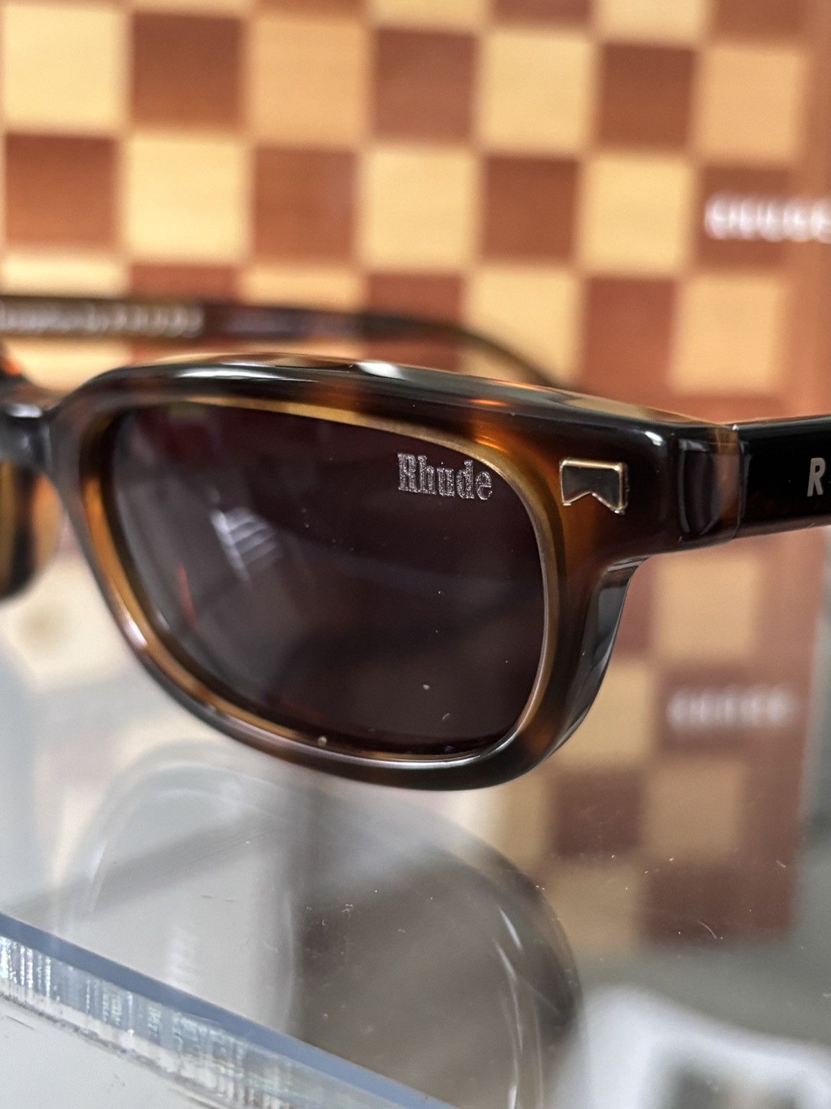 Rhude RHUDE | TORTOISE STEVE SUNGLASSES Size ONE SIZE - 6 Thumbnail