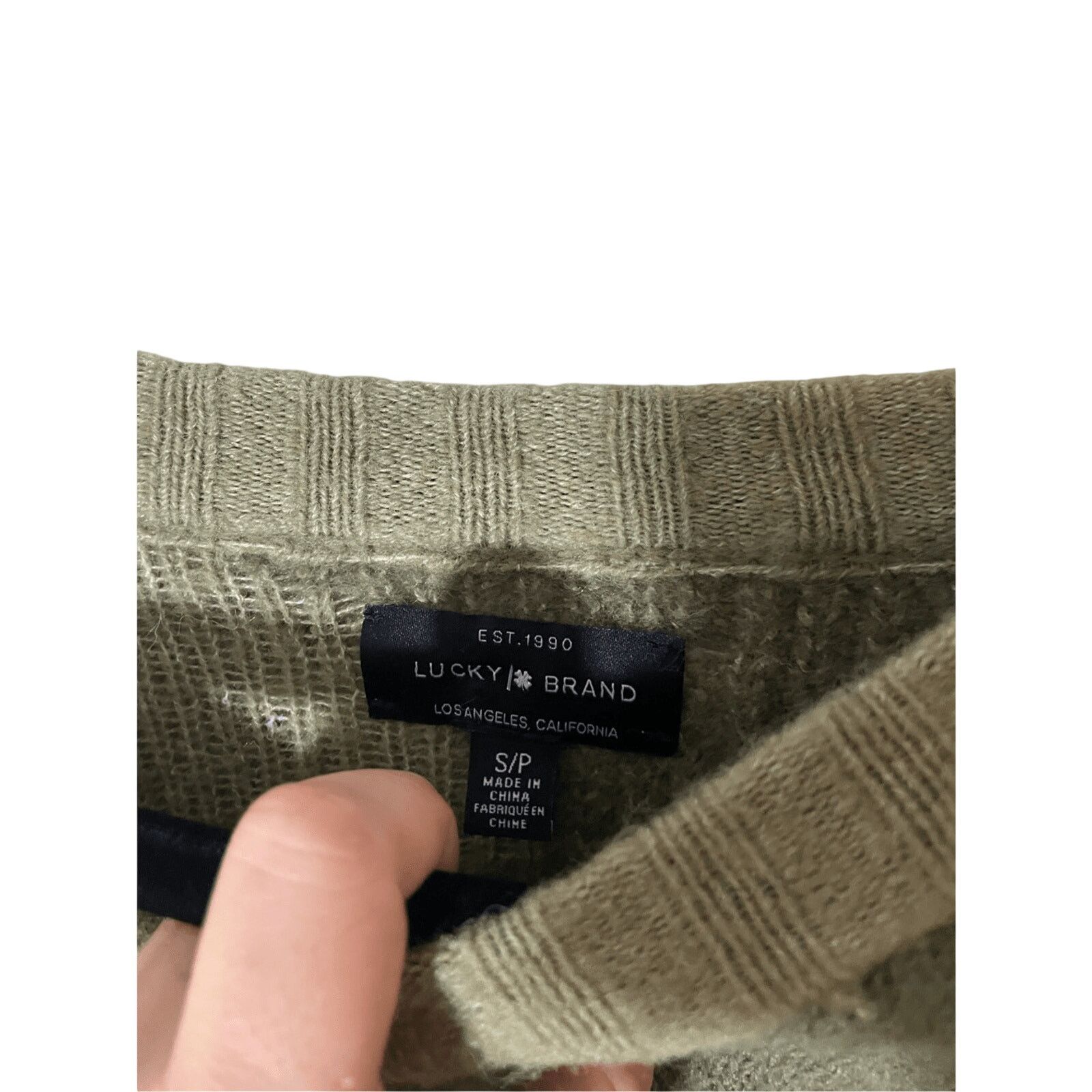 Lucky Brand Lucky Brand Green Camo Crew Neck Sweater Oversized Size S Size S / US 4 / IT 40 - 3 Thumbnail
