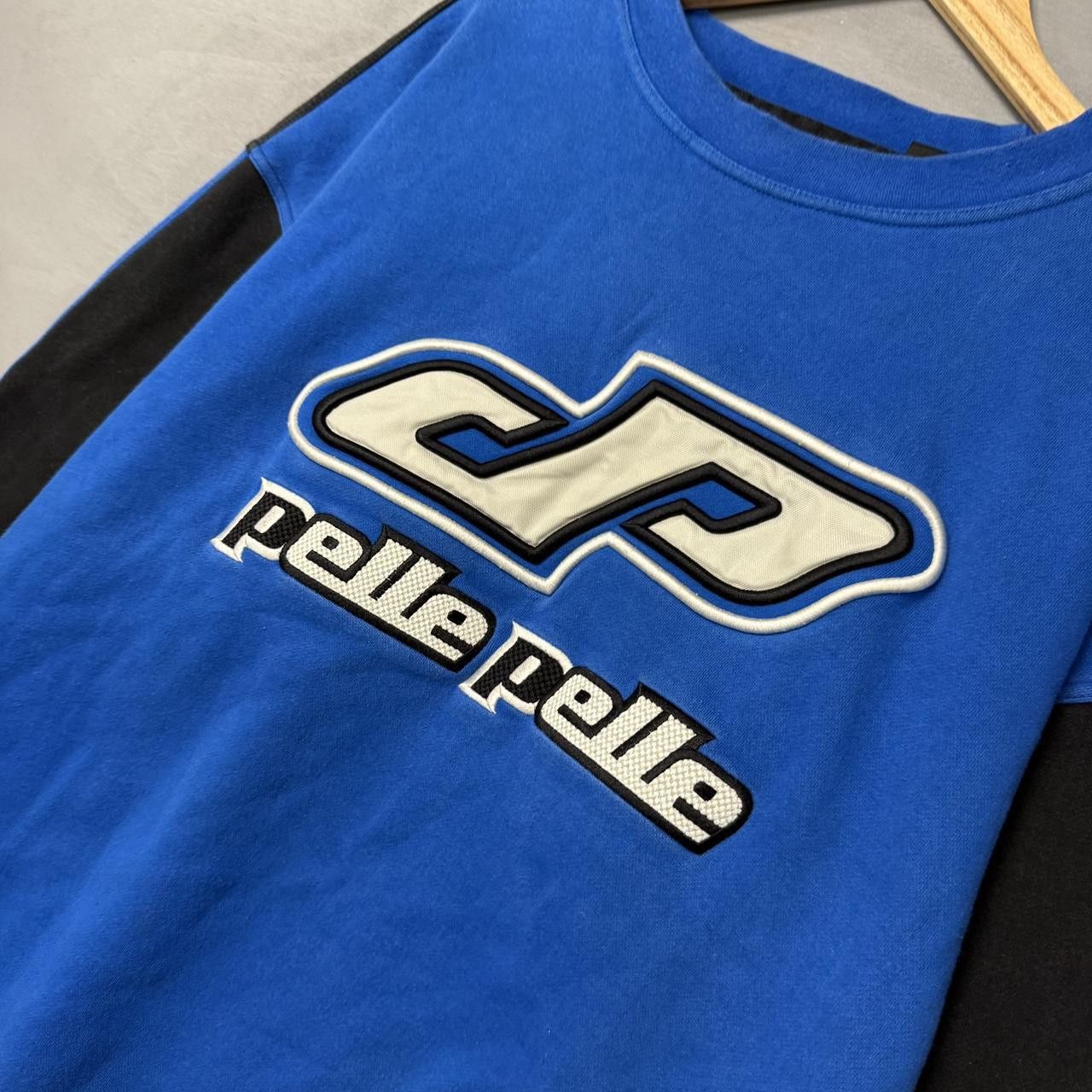 Pelle Pelle Pelle Pelle Y2K Blue Embroidered Marc Buchanan Sweatshirt XL Size US XL / EU 56 / 4 - 3 Thumbnail