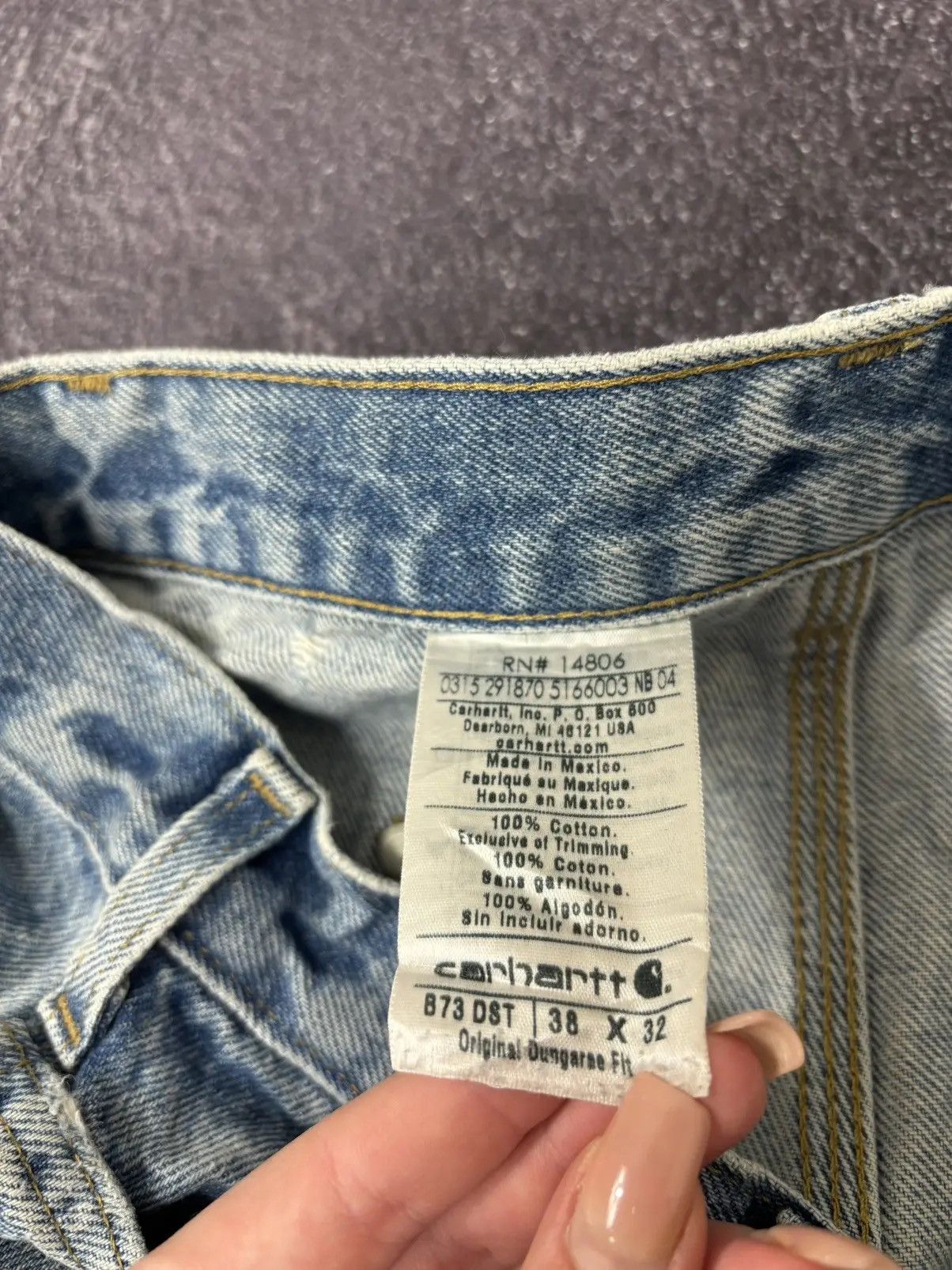 Carhartt × Vintage Vintage Carhartt Double Knee Denim Faded Hype Baggy Jeans Size US 38 / EU 54 - 14 Thumbnail