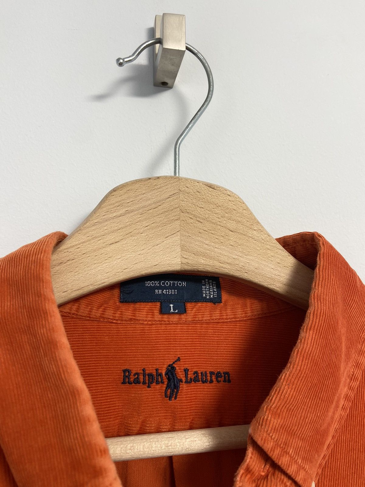 Vintage Polo Ralph Lauren Vintage Button Up Orange 🍊 Size US L / EU 52-54 / 3 - 9 Thumbnail