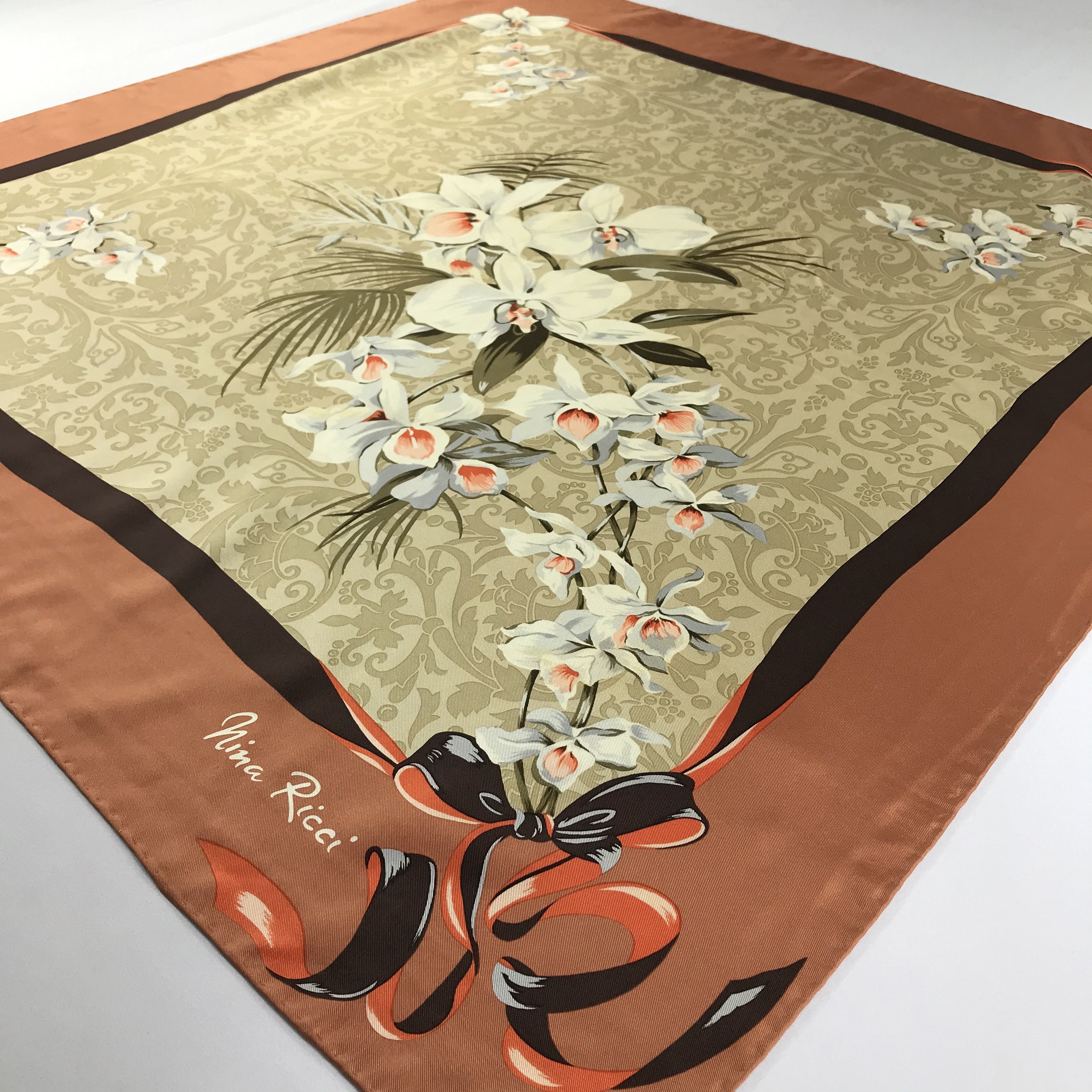 Nina Ricci Vintage Nina Ricci Silk Scarf Size ONE SIZE - 3 Thumbnail