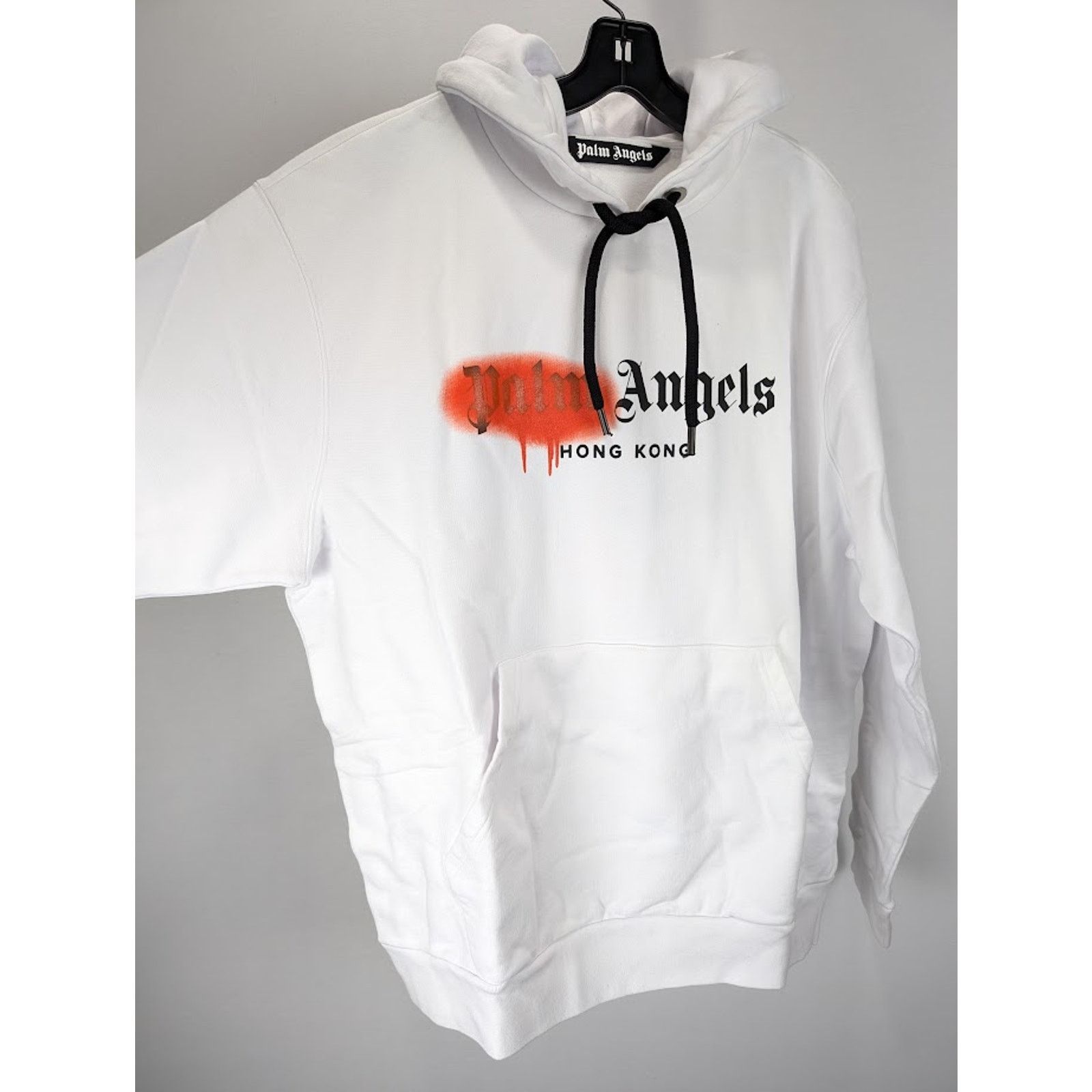 Palm Angels o1rshd1 HK SP Rayed Hoody in White/Orange Size US XXL / EU 58 / 5 - 9 Thumbnail
