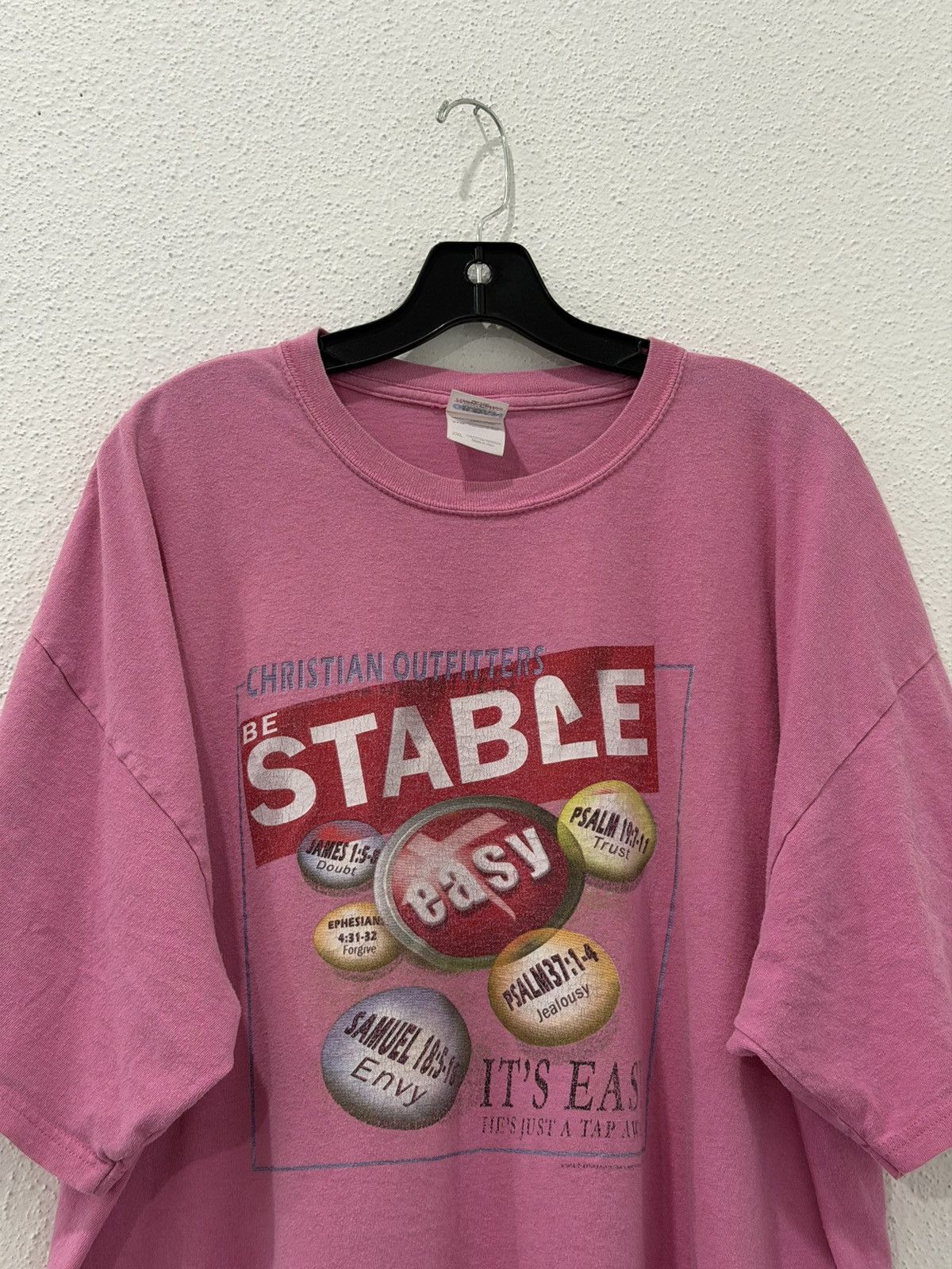 Staple Vtg Jesus Tee Christian Outfitters Be Stable Staples Parody Size US XXL / EU 58 / 5 - 2 Thumbnail