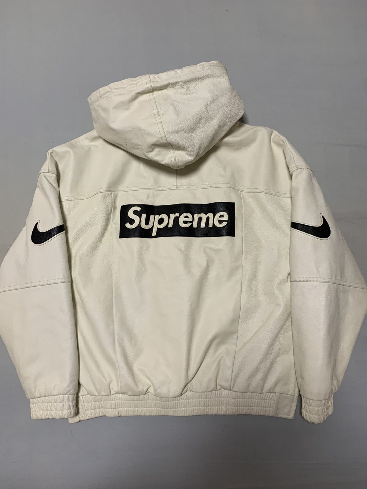 Supreme Nike leather anorak jacket