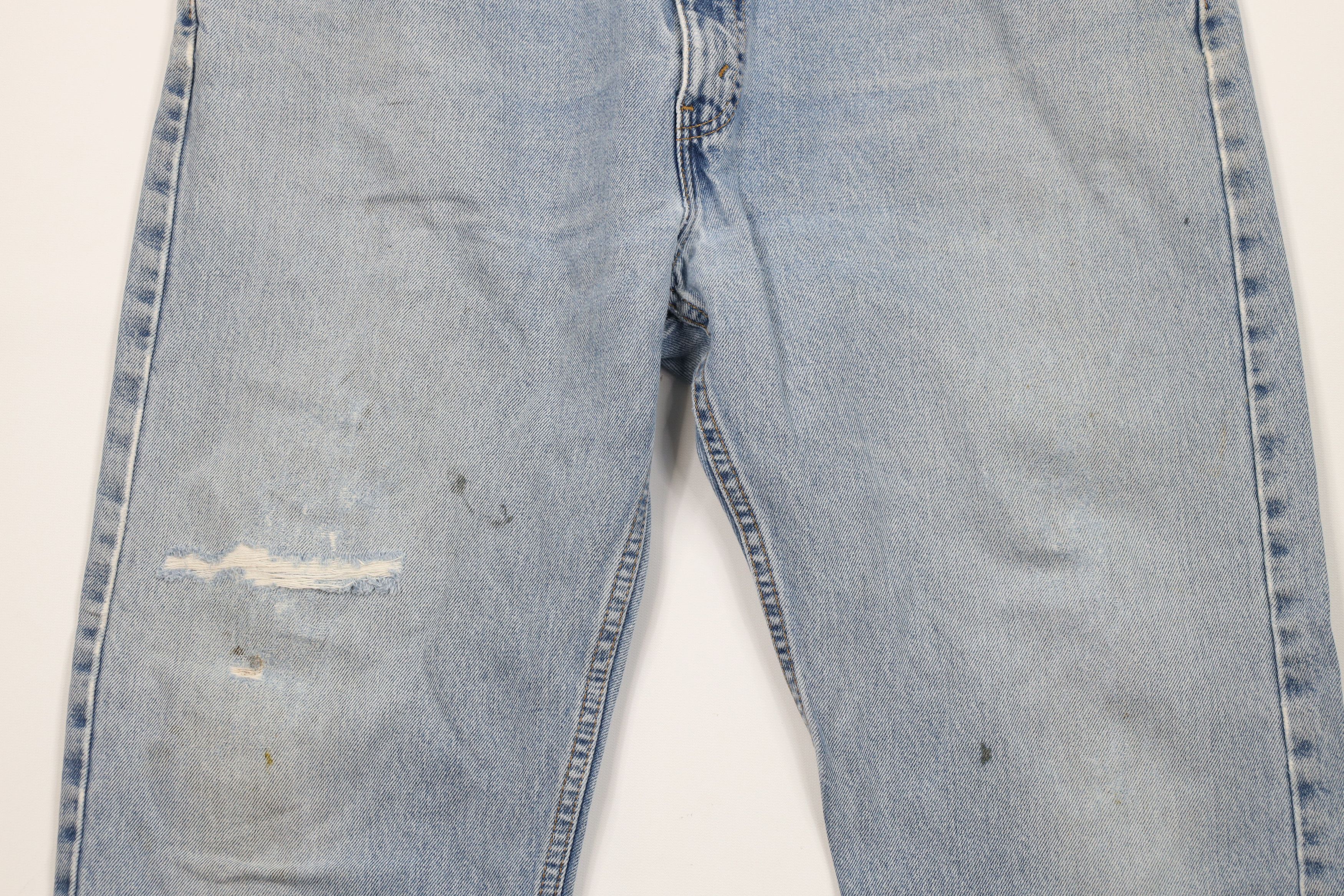 Levi's Vintage Y2K 2001 Levis 505 Regular Straight Leg Jeans Blue Size US 38 / EU 54 - 3 Thumbnail
