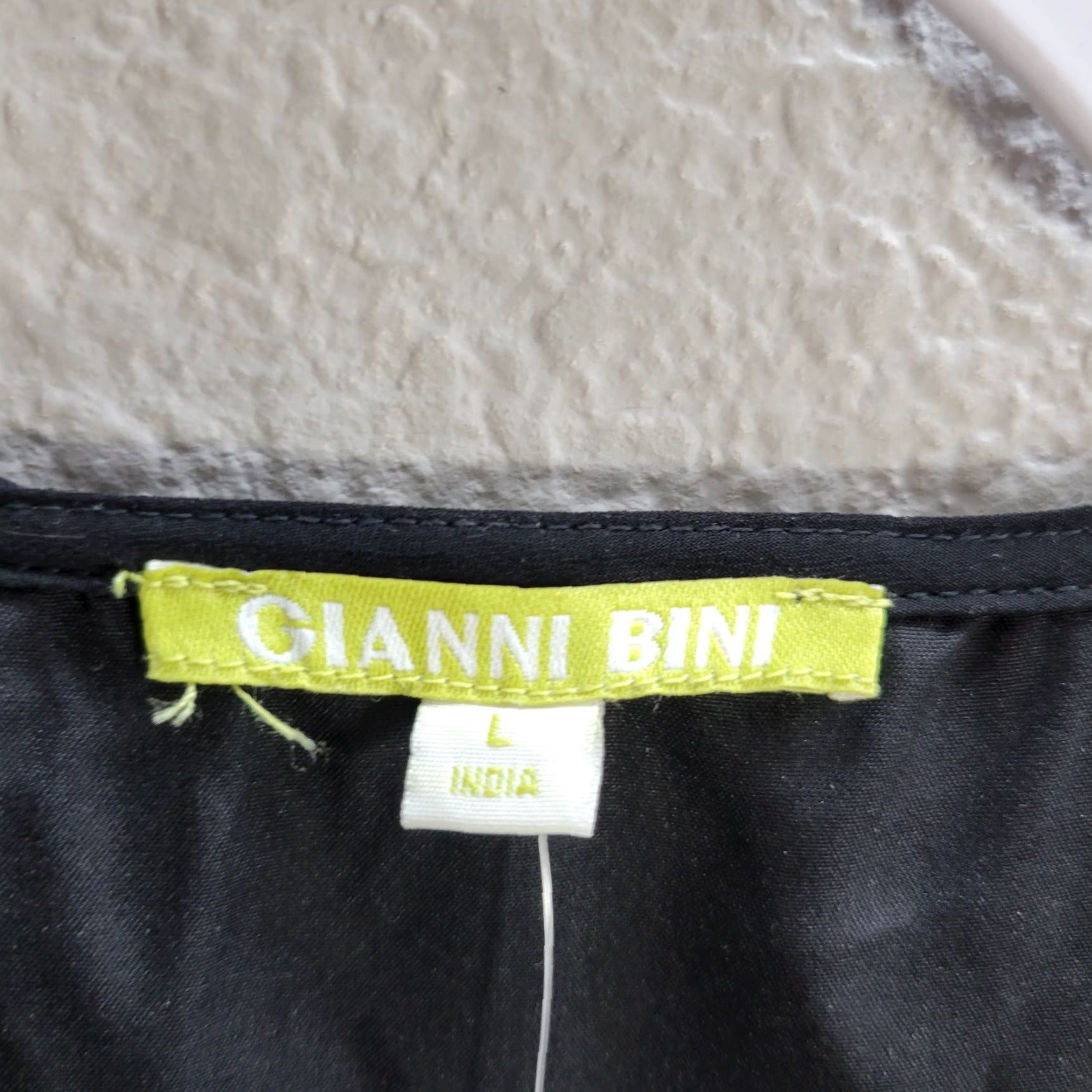 Vintage Gianni Bini Black Embroidered Layered Shift Dress Sleeveless L NWT Boho Polyester Dress Women's Shift Embroidered Gianni Bini Black Sleeveless NWT Size L / US 10 / IT 46 - 3 Thumbnail