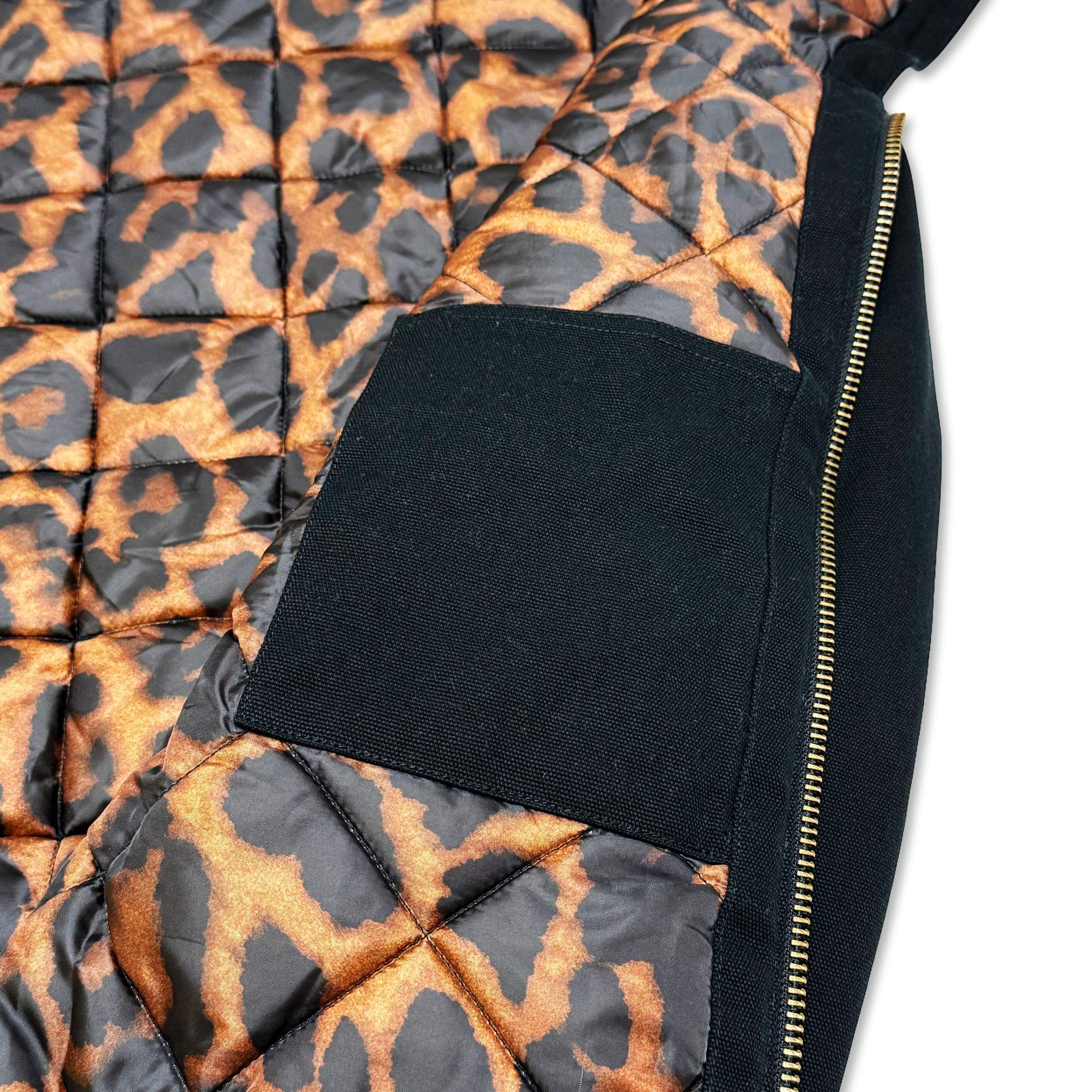 Carhartt Suture Studios 16oz. Canvas Hooded Work Jacket Black Leopard Size US S / EU 44-46 / 1 - 6 Thumbnail