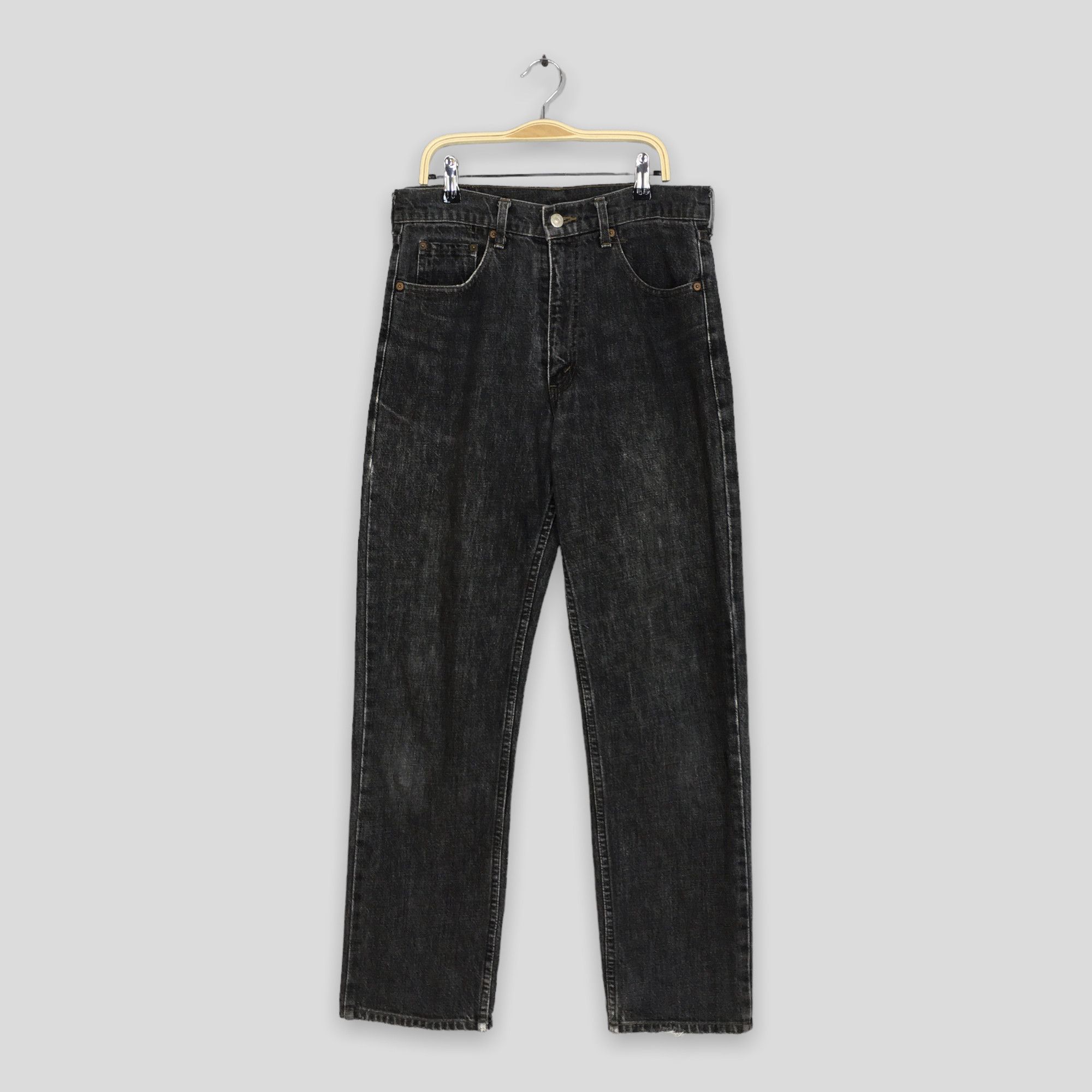 image of Size 29X28.5 Vintage Levi's 503 Black Faded Jeans, Men's