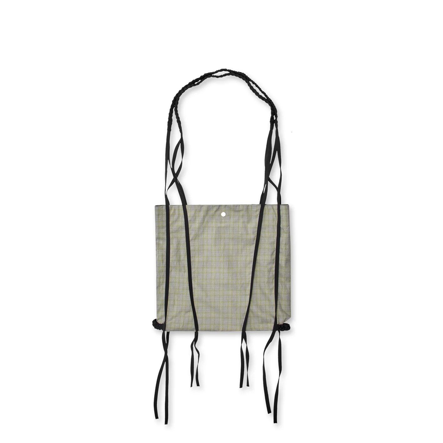 Kiko Kostadinov Grey Maersk Check Tote Crossbody Bag | Grailed