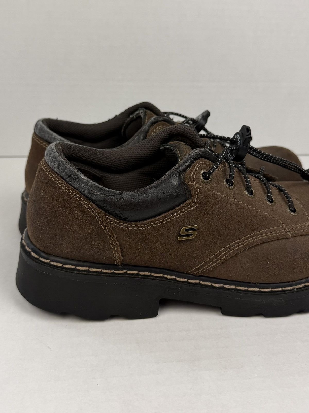 SKECHERS Skechers Parties Mate Shoes Suede Oxford 90s Y2K Chunky Lace Size US 10 / IT 40 - 16 Thumbnail