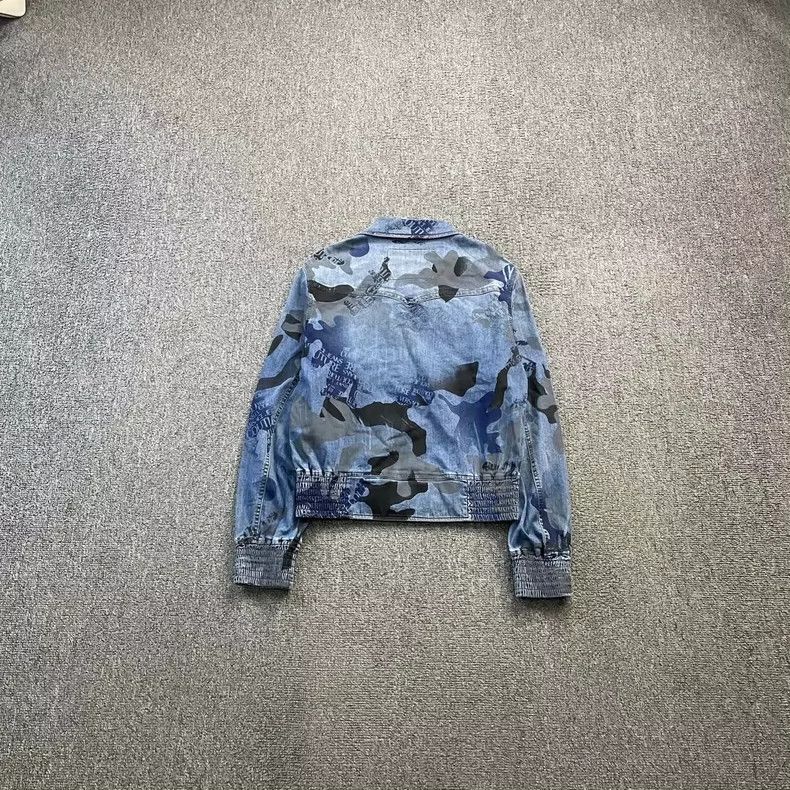 Versace Versace Camouflage denim jacket Size US S / EU 44-46 / 1 - 1 Thumbnail