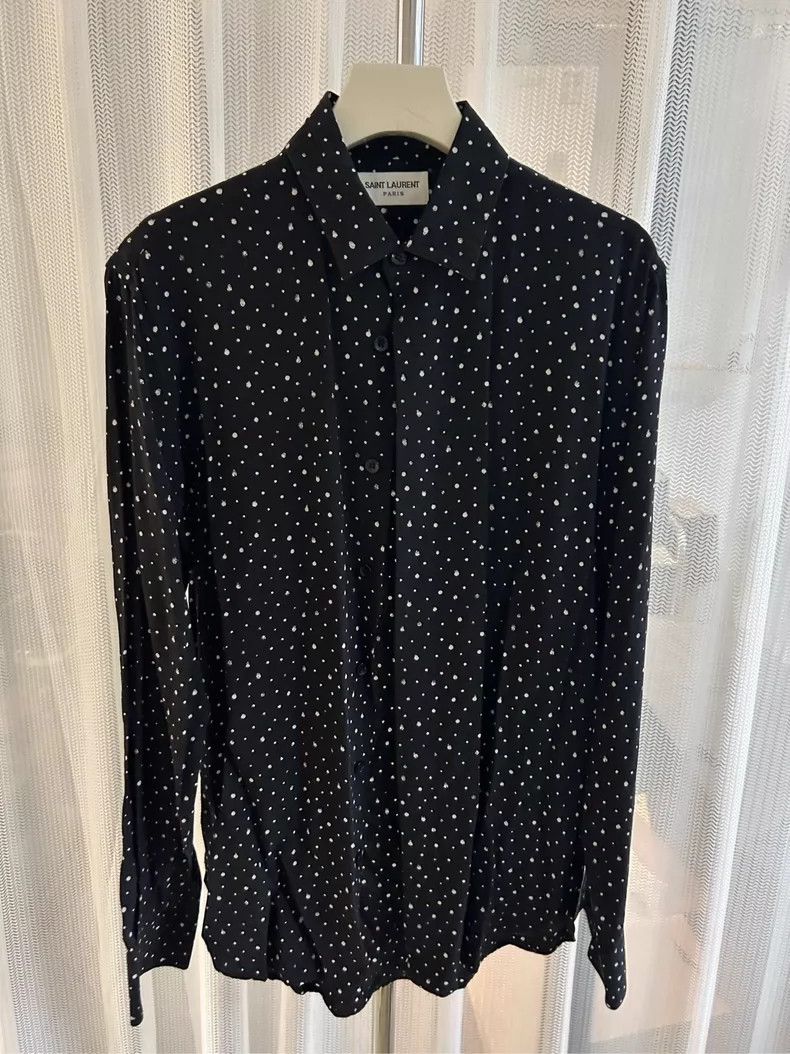 Saint Laurent Paris Saint Laurent Paris size 36 19fw splash-ink baby's breath Size US M / EU 48-50 / 2 - 1 Thumbnail