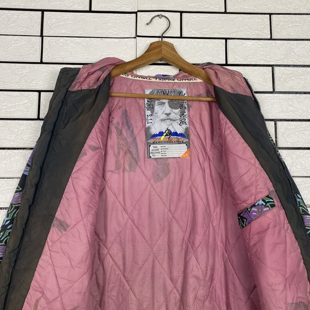 O'Neill 🔥VINTAE BOMBER JACKET O’NEILL FULL PRINT DESIGN SURF WINTER Size US M / EU 48-50 / 2 - 15 Thumbnail