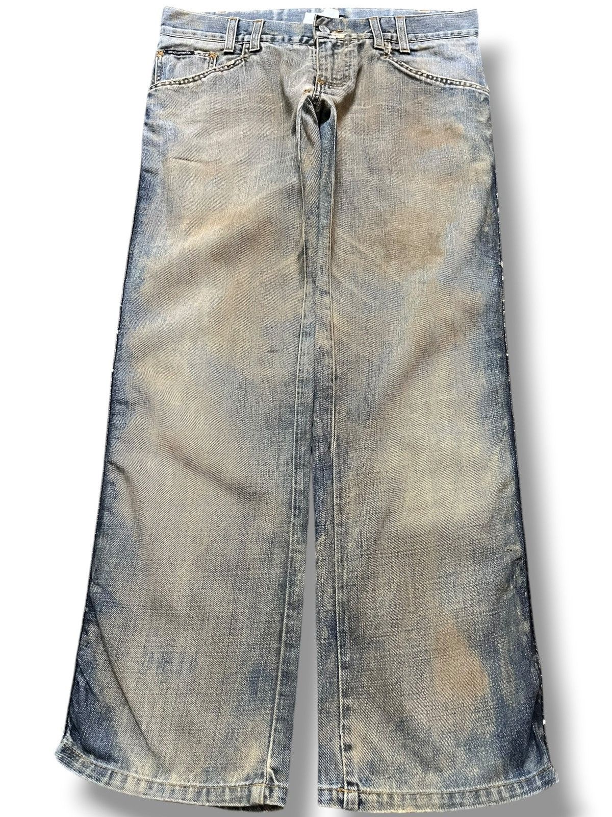 Vintage Dolce&Gabbana Mudwash Straight Leg Denim