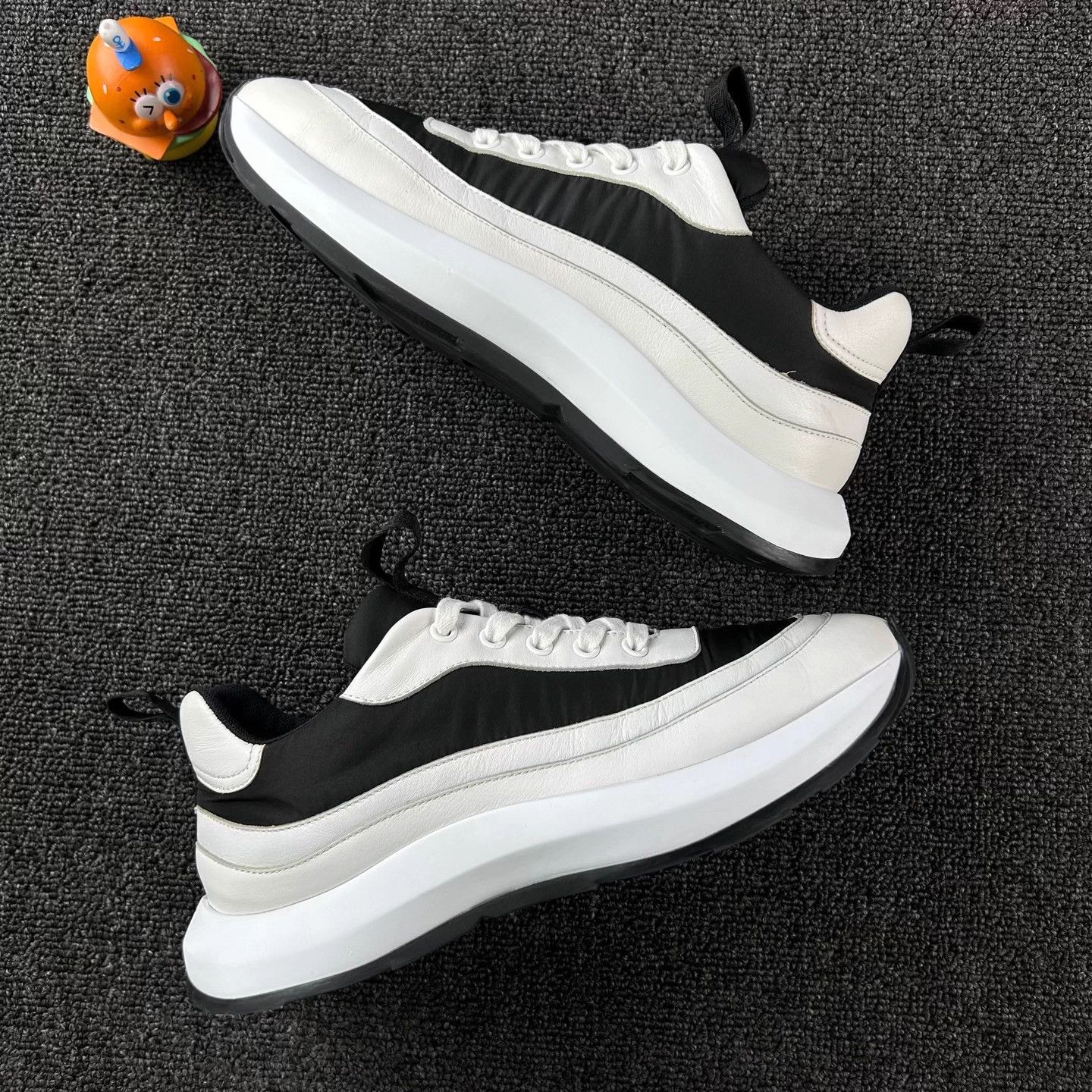 Hermes Hermes Black & White Colorblock Sneakers 39 EU Size US 8 / IT 38 - 4 Thumbnail