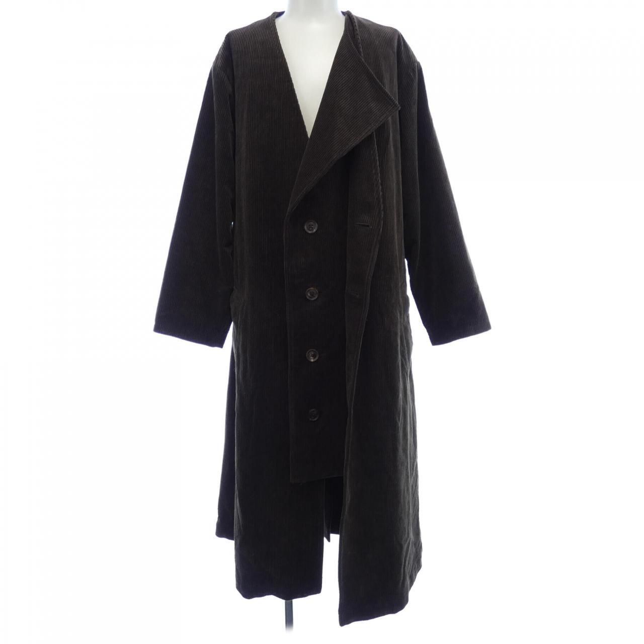 Yohji Yamamoto Draped corduroy oversized overcoat Size US M / EU 48-50 / 2 - 1 Thumbnail