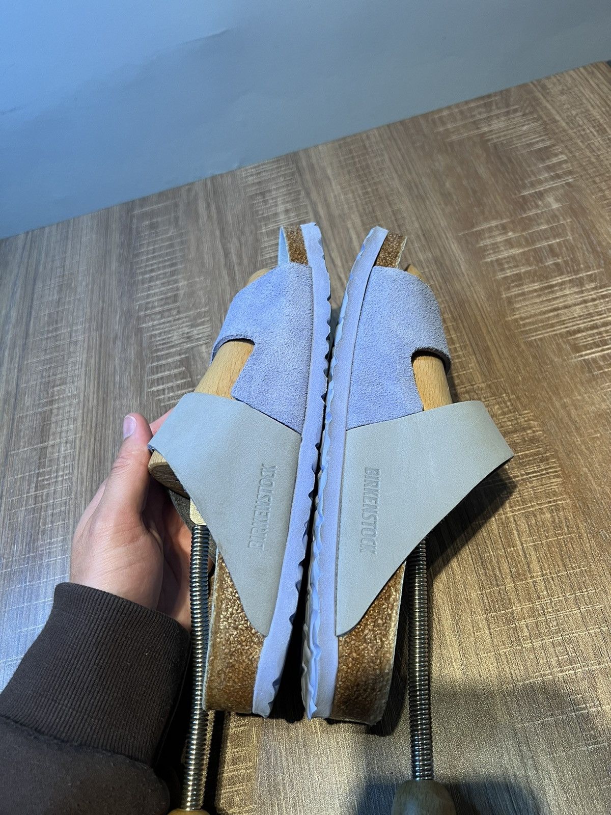 Birkenstock Birkenstock Arizona 39R/8 Split Dusty Blue Suede/Nubuck Size US 8 / IT 38 - 5 Thumbnail