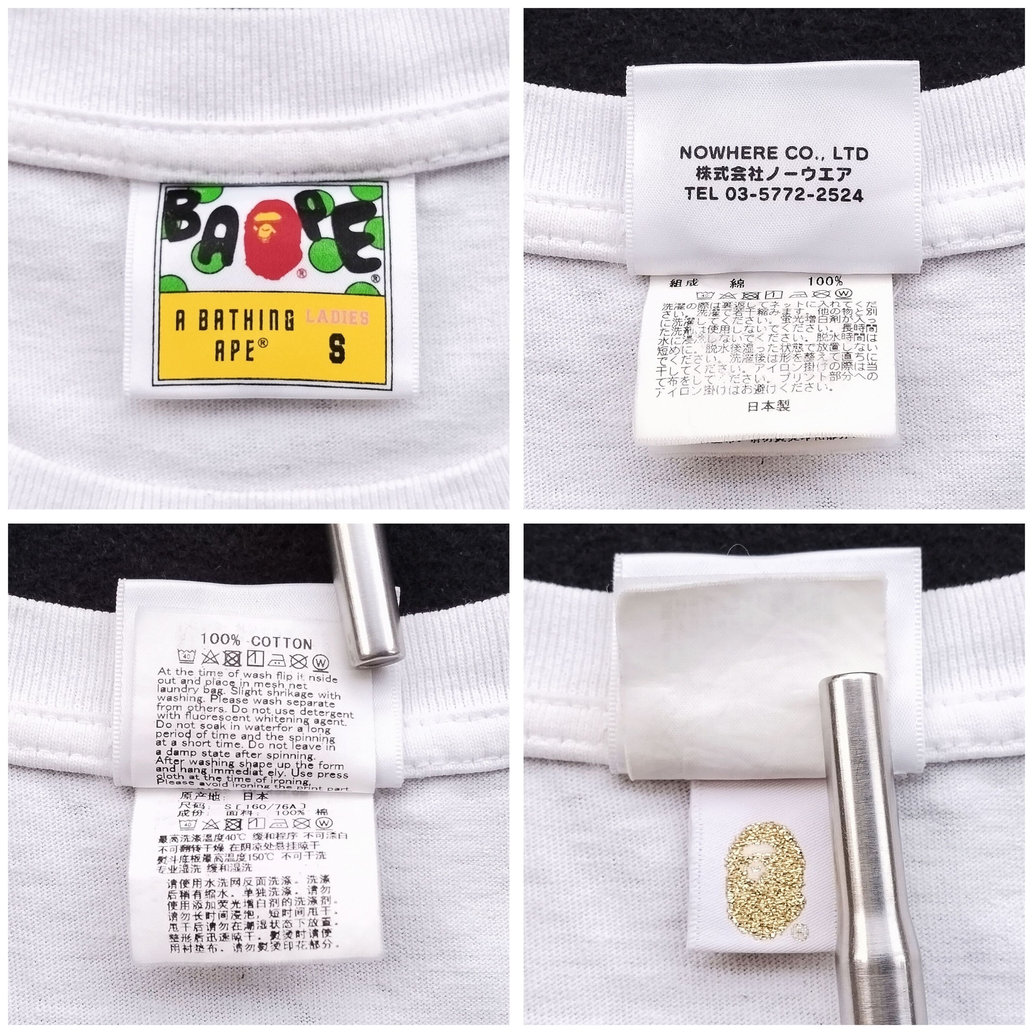 Bape 2017 Bape x One Piece Baby Milo Tee Size S / US 4 / IT 40 - 6 Thumbnail