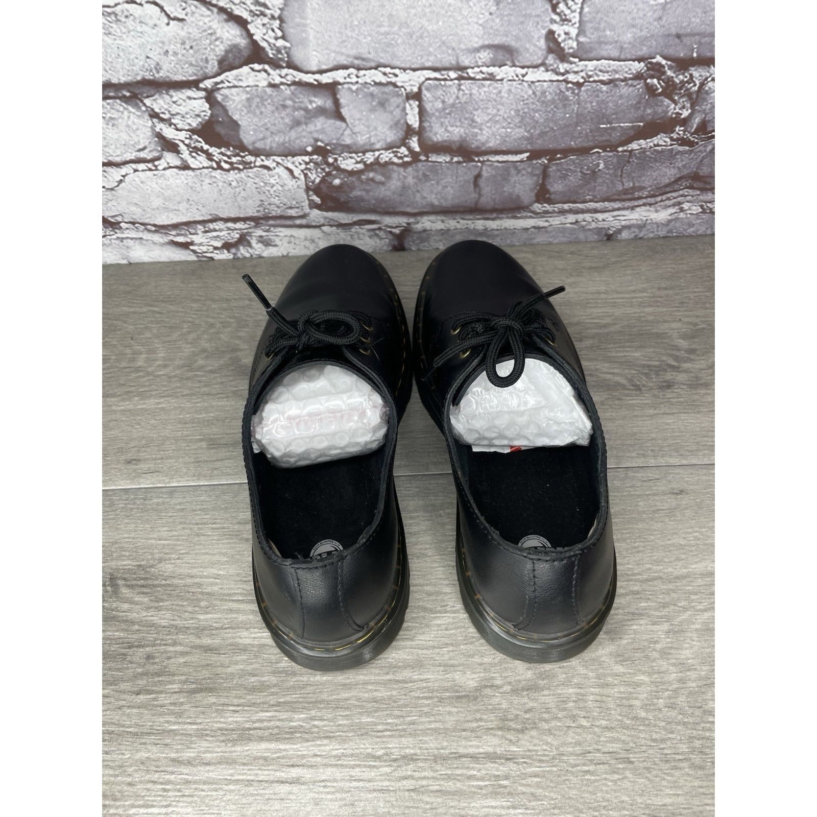 Dr. Martens DR MARTENS Air Wair ZAVALALO Unisex Black Leather Shoes Wome Size US 7 / IT 37 - 12 Thumbnail