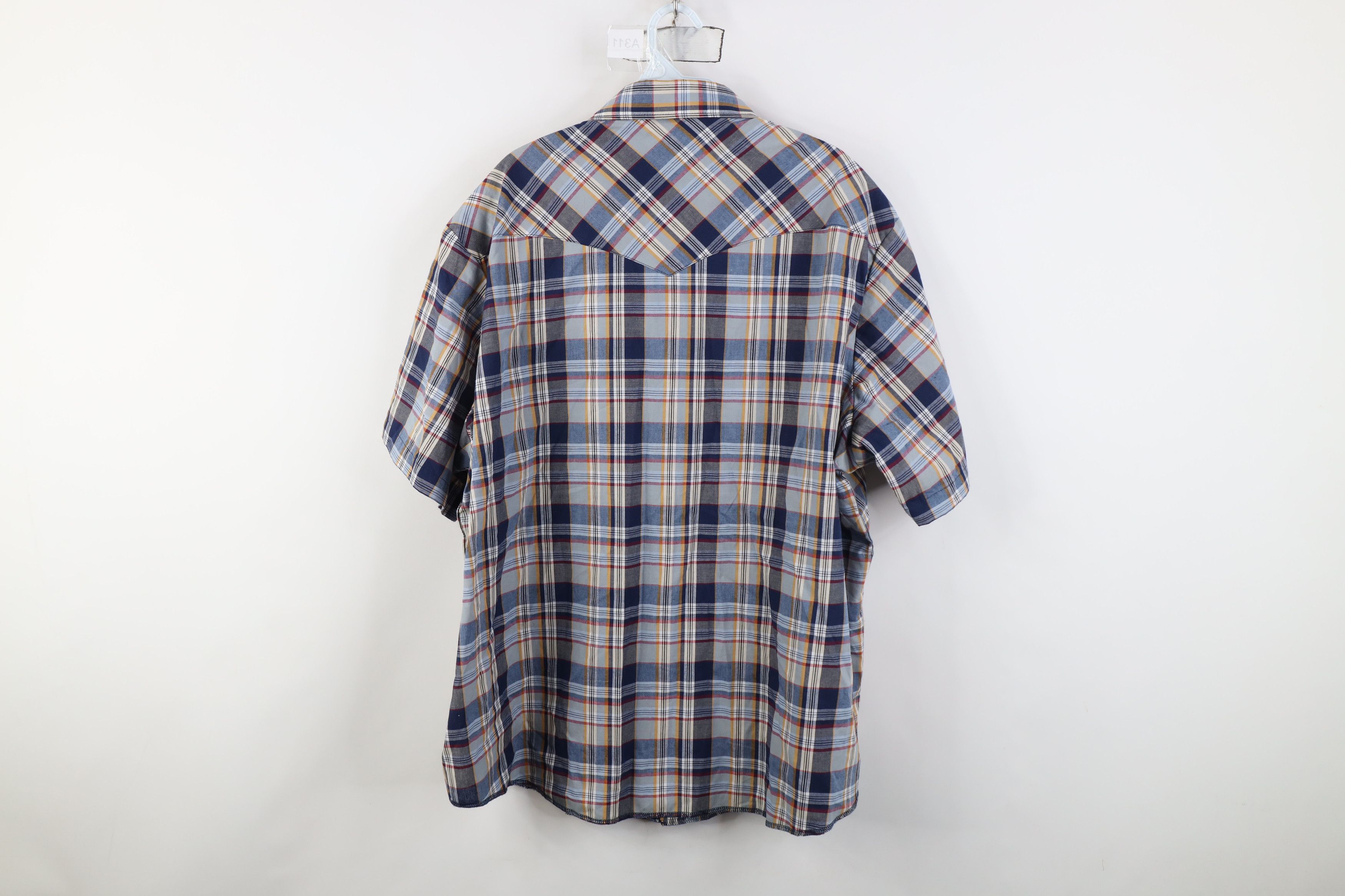 Wrangler Deadstock Vintage Y2K Wrangler Western Button Shirt Plaid Size US XXL / EU 58 / 5 - 10 Thumbnail