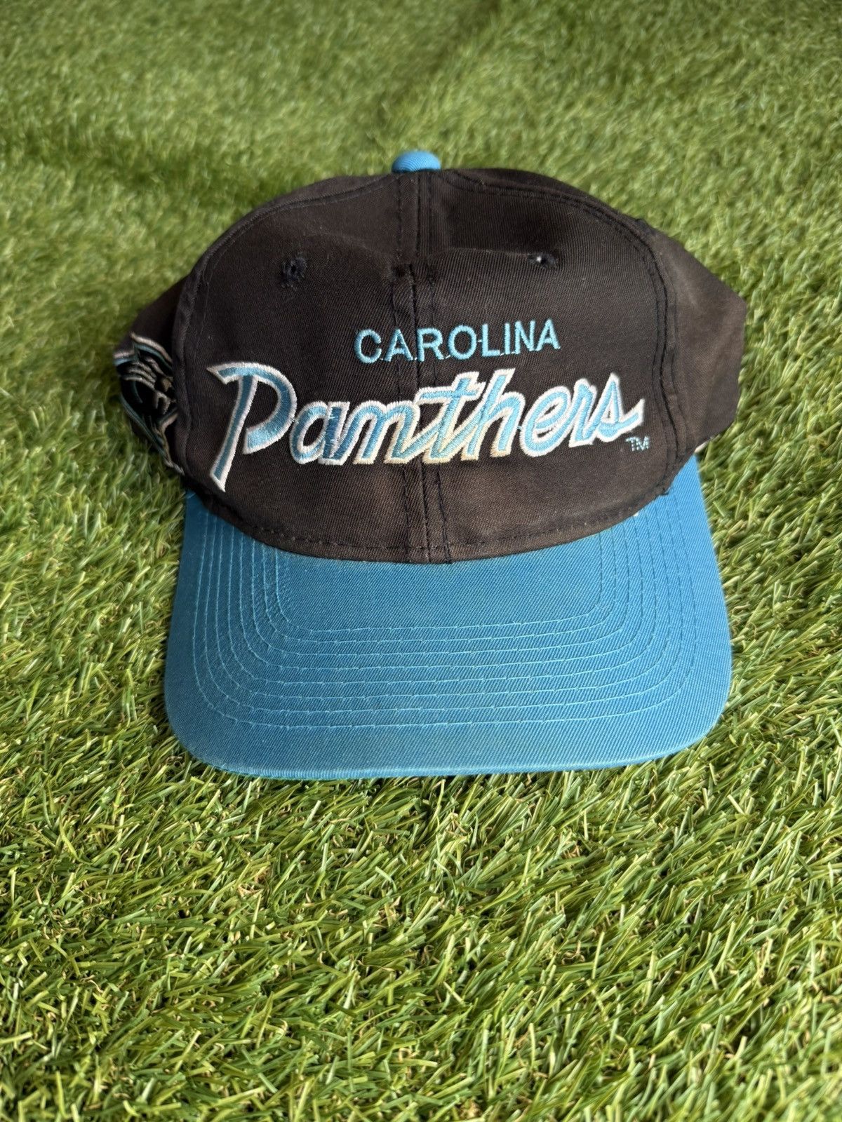 Sports Specialties Vintage Sports Specialties Script Snapback Carolina Panthers Size ONE SIZE - 1 Thumbnail