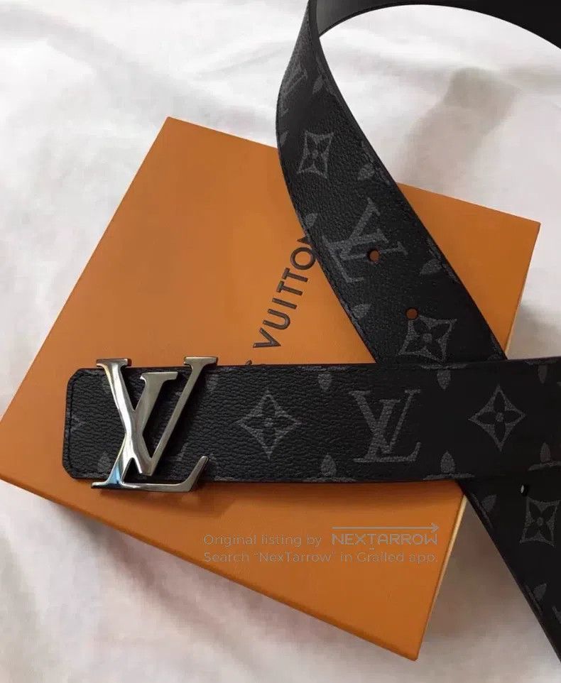 Louis Vuitton Louis Vuitton Black presbyopic smooth buckle belt Size ONE SIZE - 7 Thumbnail