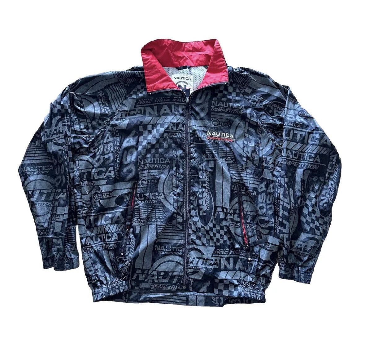 Nautica × Vintage Vintage 90s Nautica Competition Reflect 3M AOP Jacket Size US L / EU 52-54 / 3 - 1 Thumbnail