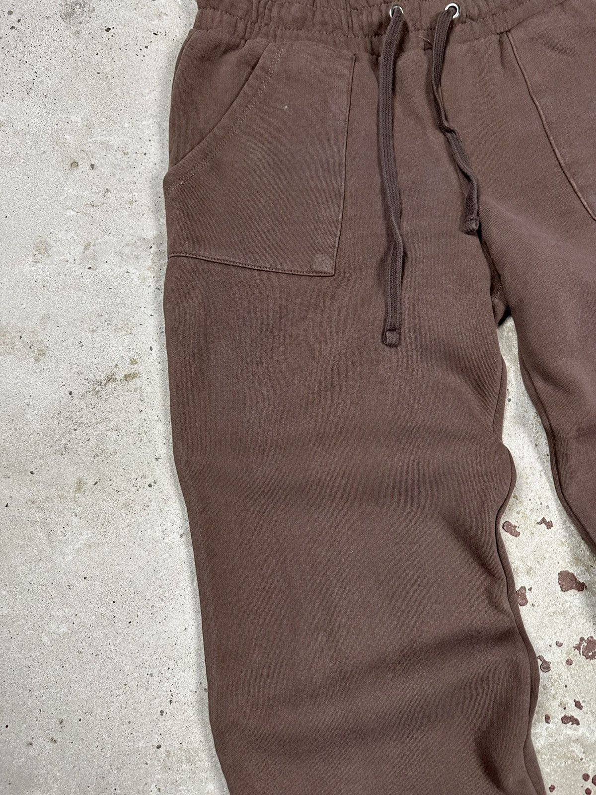Japanese Brand × Vintage Vintage Y2K BAGGY Washed Brown Sweatpants Flare Size US 32 / EU 48 - 6 Thumbnail