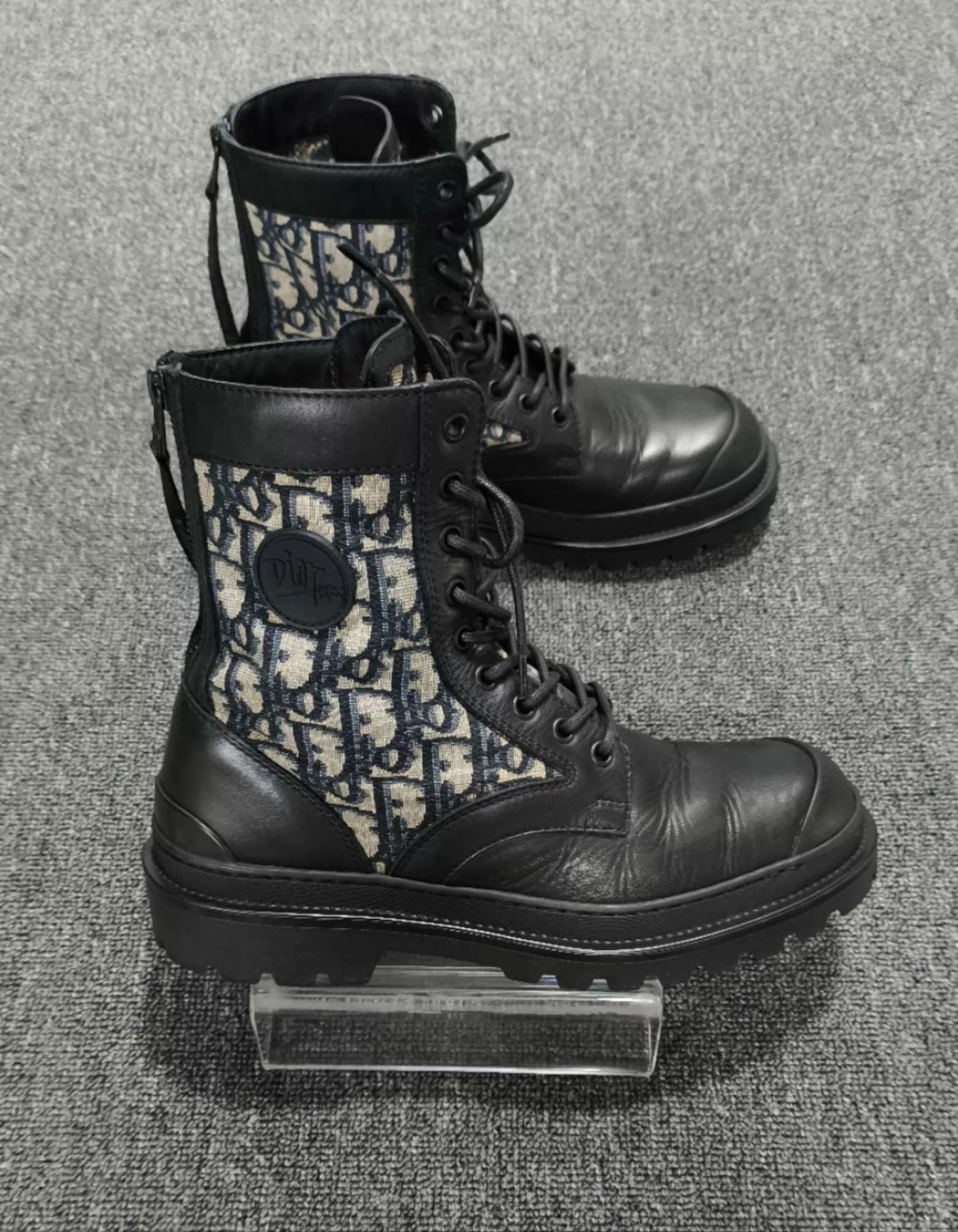 Dior Dior Oblique Print Martin Boots 39 99 New Size US 8.5 / IT 38.5 - 3 Thumbnail
