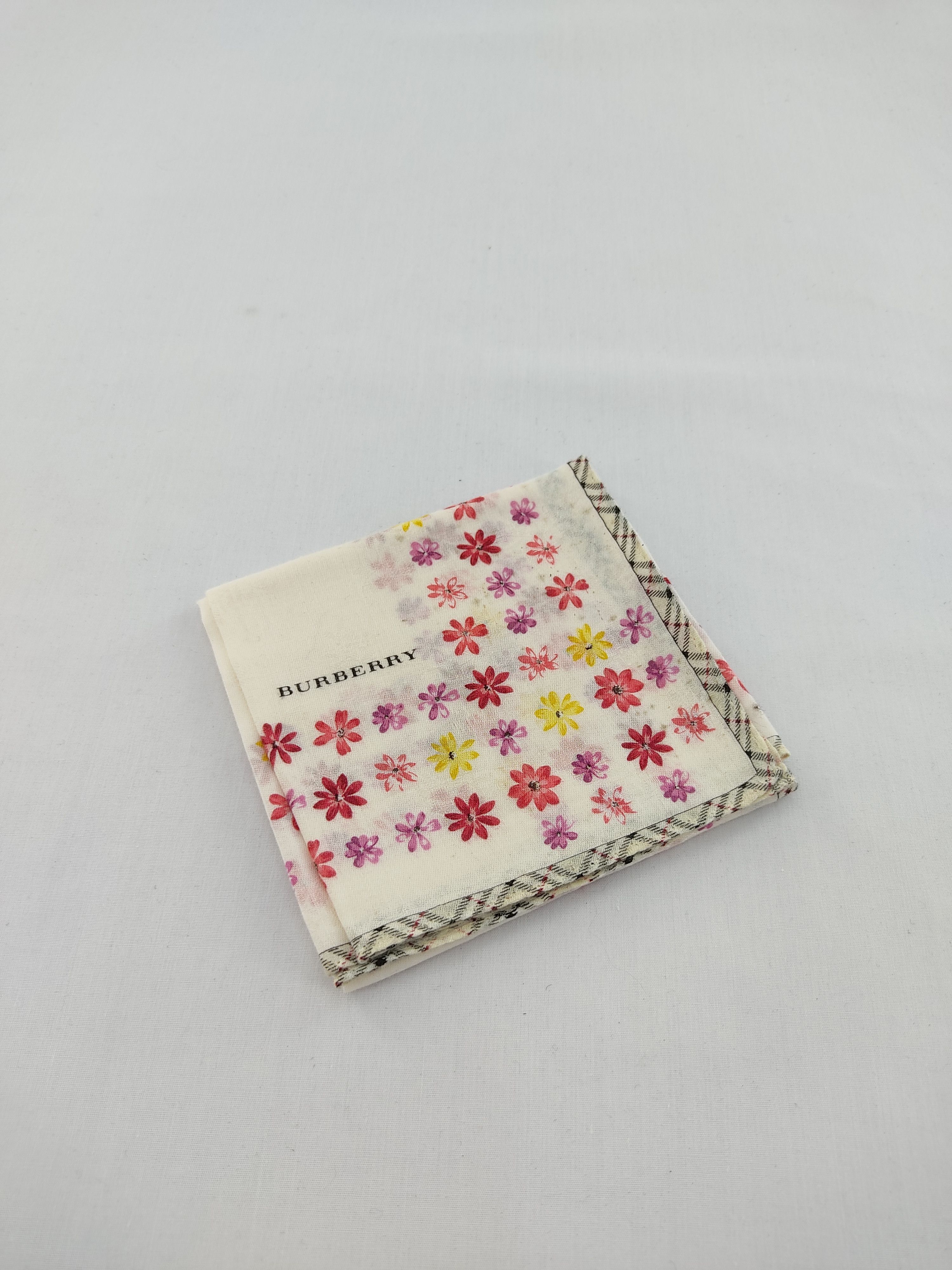 Burberry × Vintage Burberry Handkerchief / Neckwear / Bandana Size ONE SIZE - 2 Thumbnail