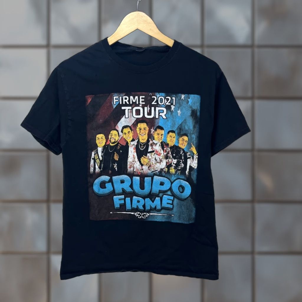 FRONTEER VINTAGE Grupo Firme 2021 Tour T Shirt Banda Mexico Frontera Tequila Shirt Mens M Black Size US M / EU 48-50 / 2 - 1 Thumbnail