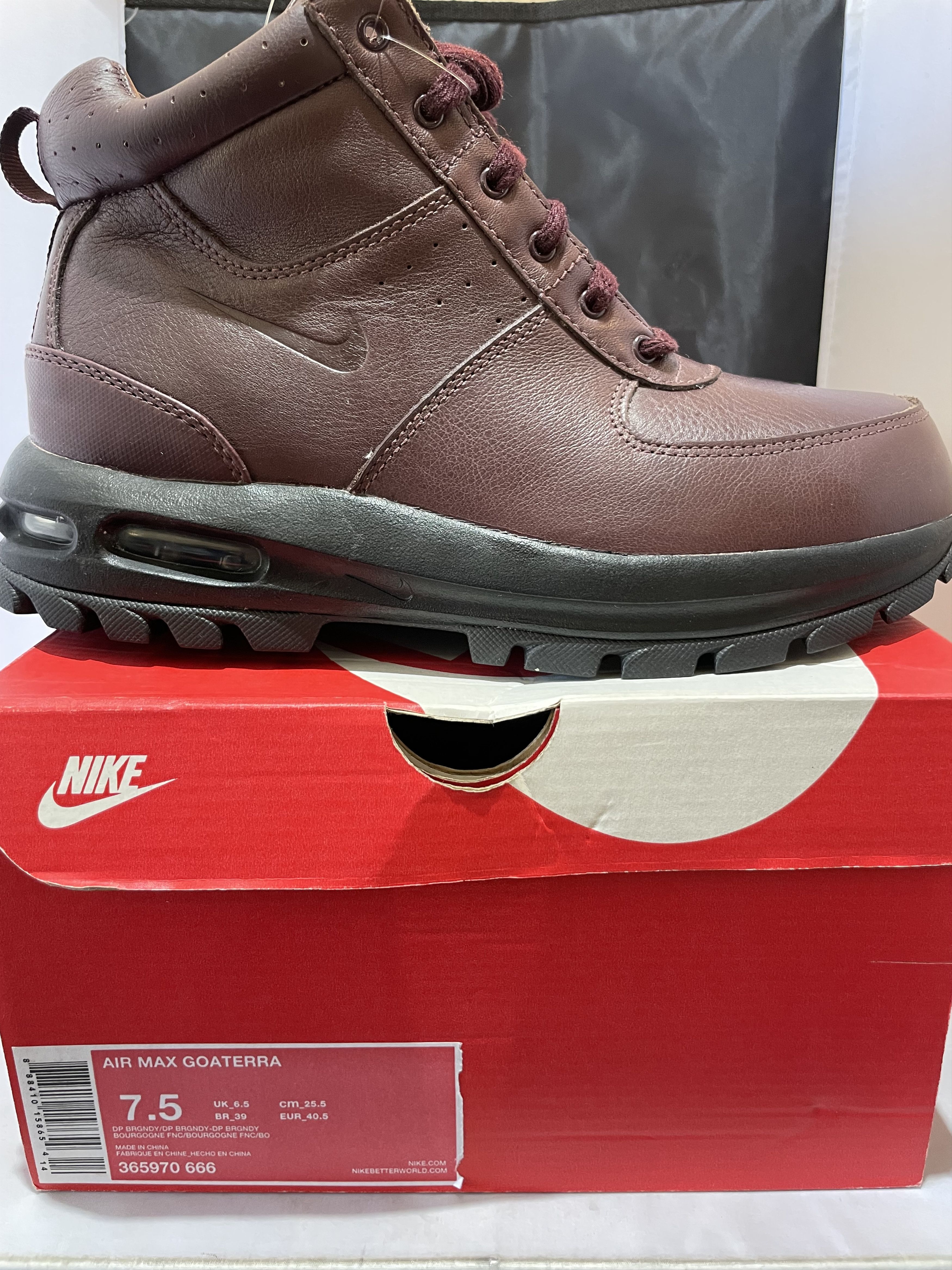 Nike AIR MAX GOATERRA 'BURGANDY' 365970 666 Size US 7.5 / EU 40-41 - 9 Thumbnail