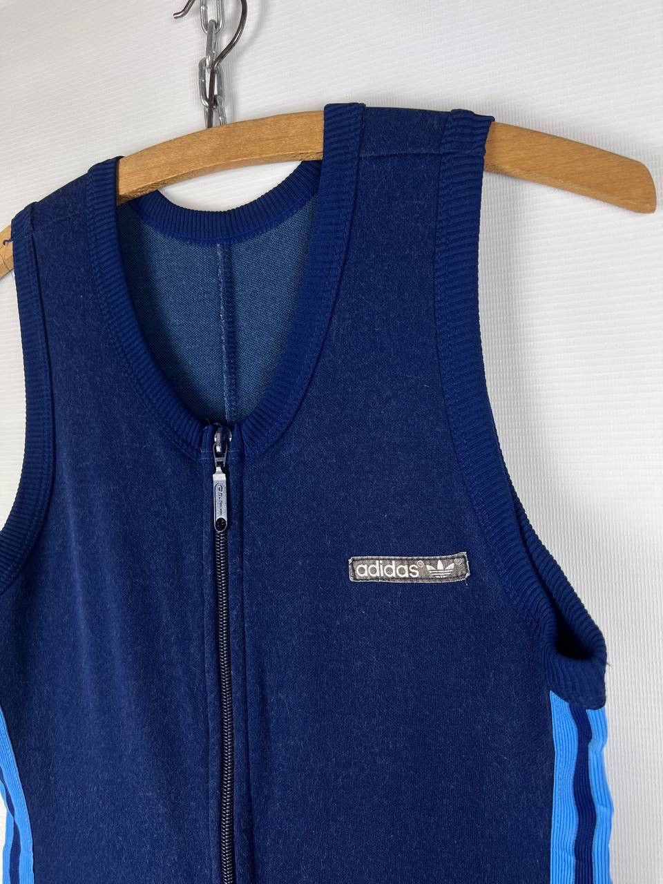 Adidas Vintage 70s Adidas Overall Suit Size 38 BlueZip Size US 38 / EU 54 - 8 Thumbnail