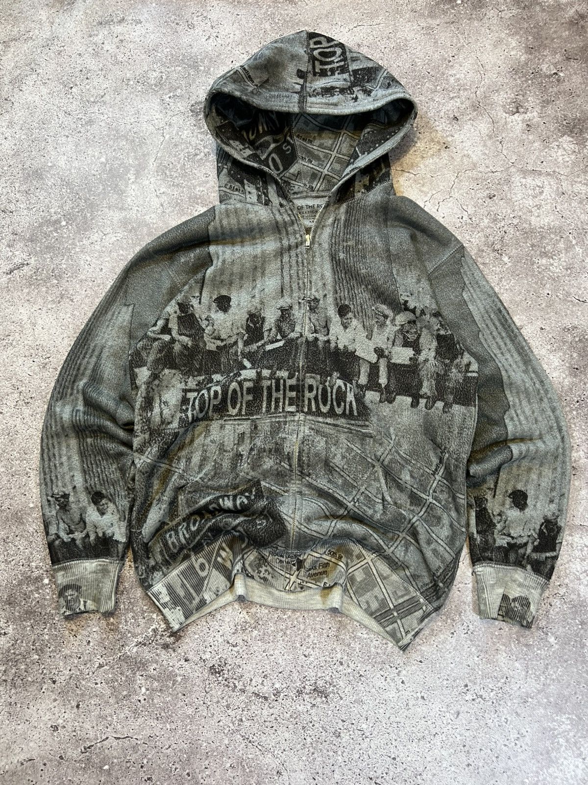 Vintage 90s Vintage Top of the Rock Y2k Full logo Hoodie Size US M / EU 48-50 / 2 - 2 Thumbnail