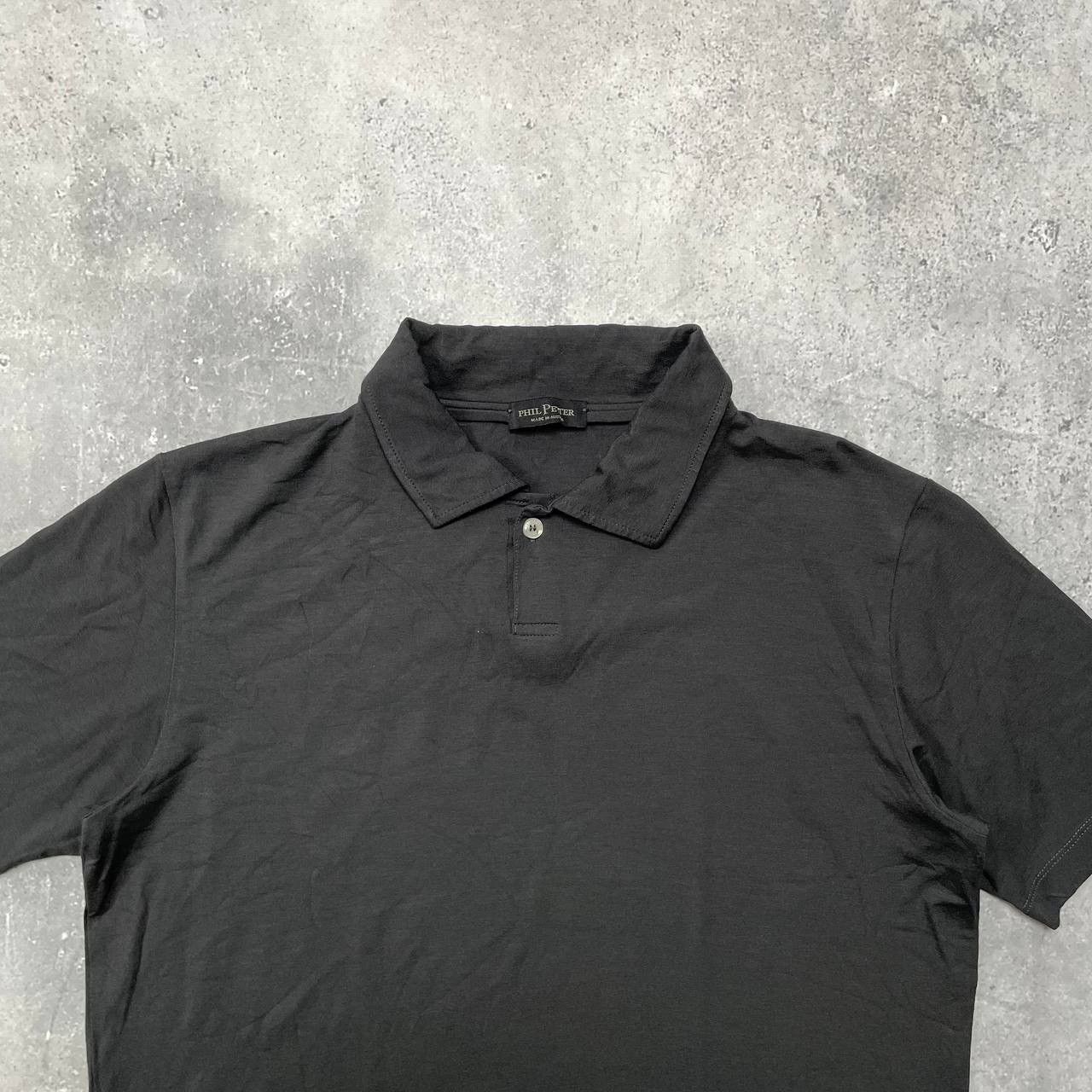 Other Phil Petter One Button Viscose Polo Shirt Gray Size M Size US M / EU 48-50 / 2 - 2 Thumbnail