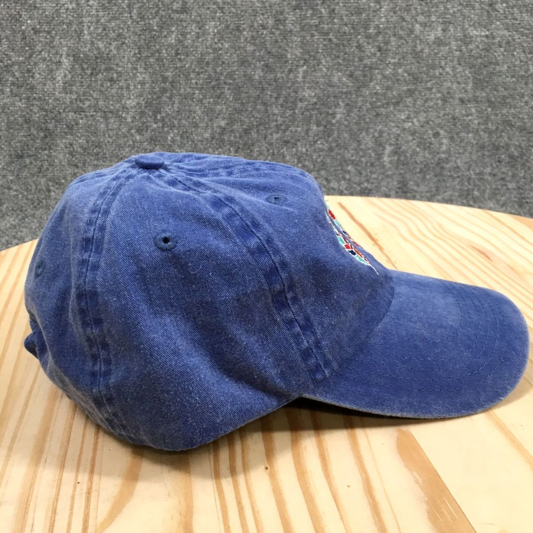 Logo 7 Fahrenheit Baseball Cap Blue OS Adjustable Curved Brim Embroidered Logo Unisex Size ONE SIZE - 6 Thumbnail