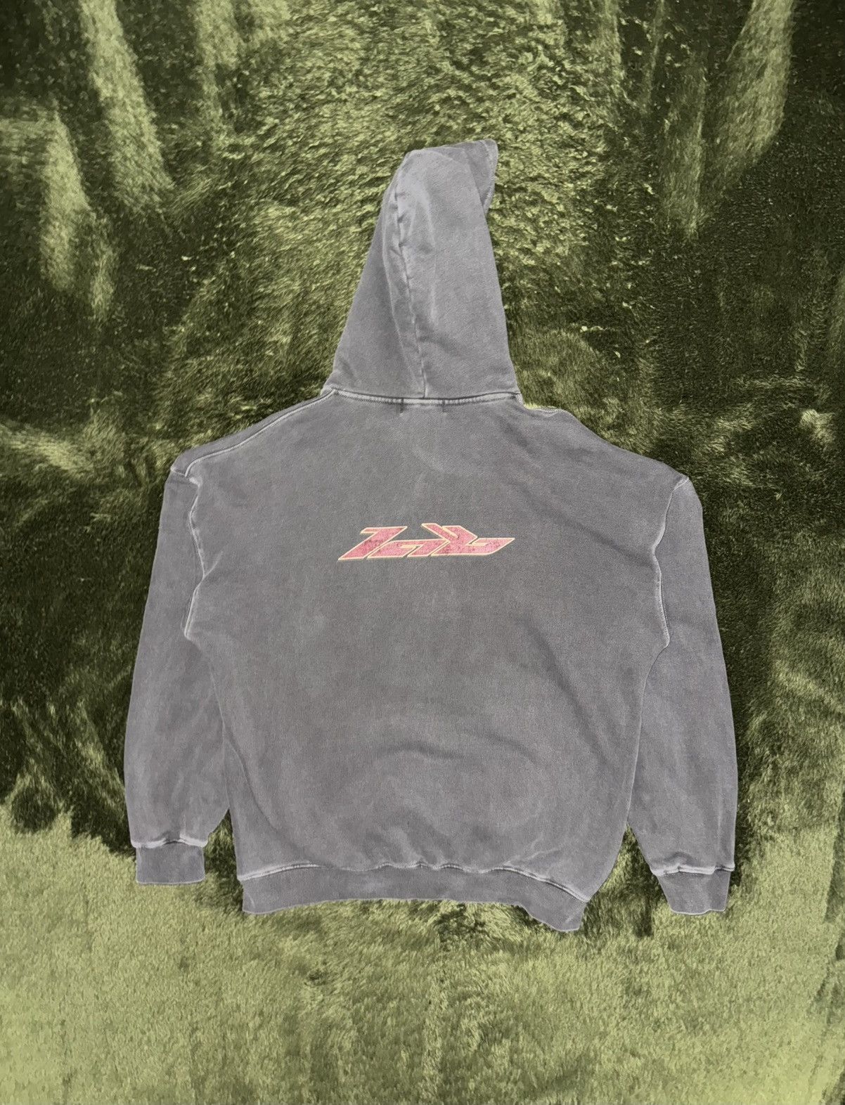 Japanese Brand [50] FUTURE LAB BJORK Parody Vintage Washed Hoodie Charcoal Size US XL / EU 56 / 4 - 7 Thumbnail