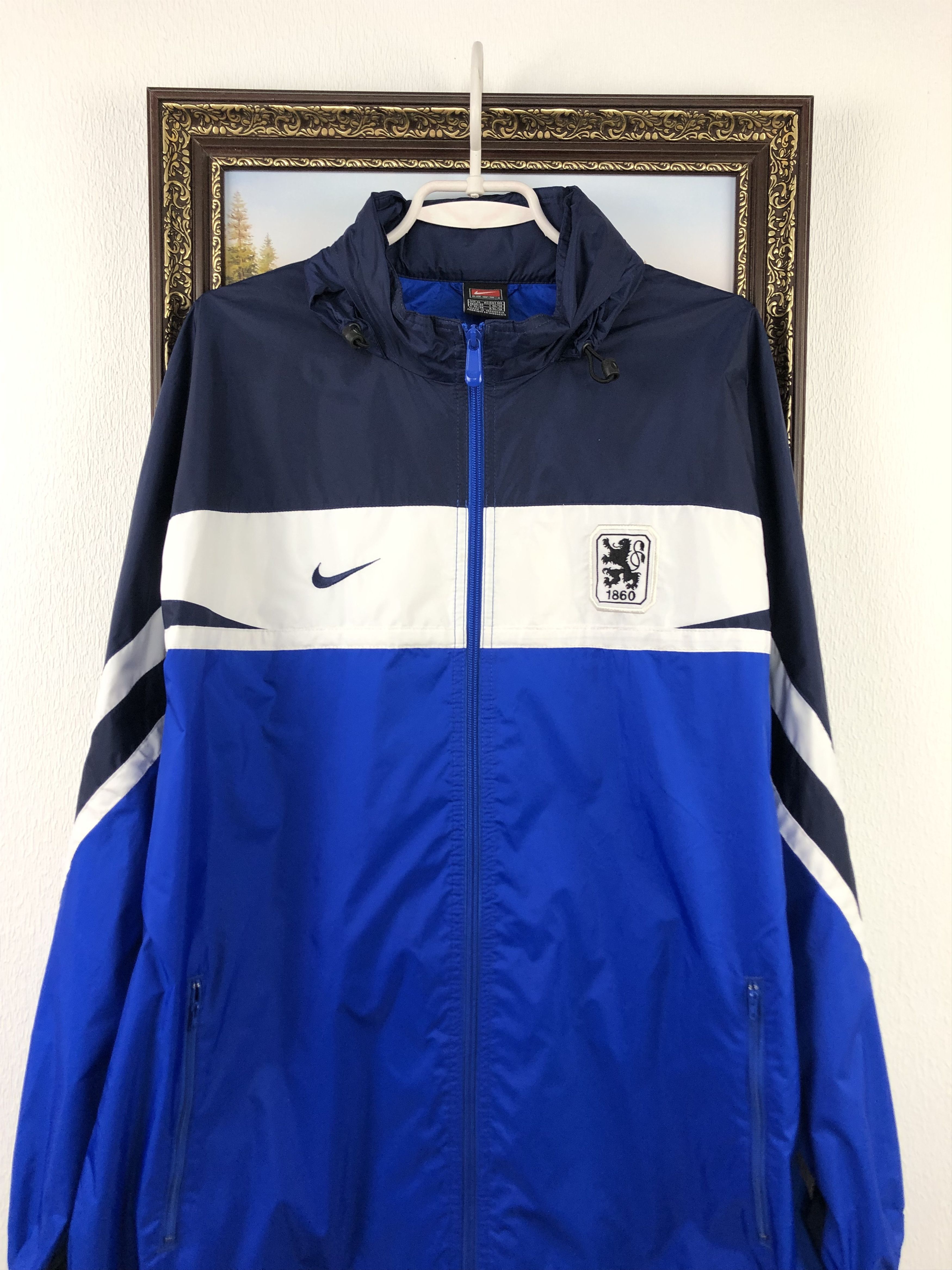 Nike Vintage 1860 Munich Football Jacket Soccer Track Top Zip Size US XL / EU 56 / 4 - 2 Thumbnail