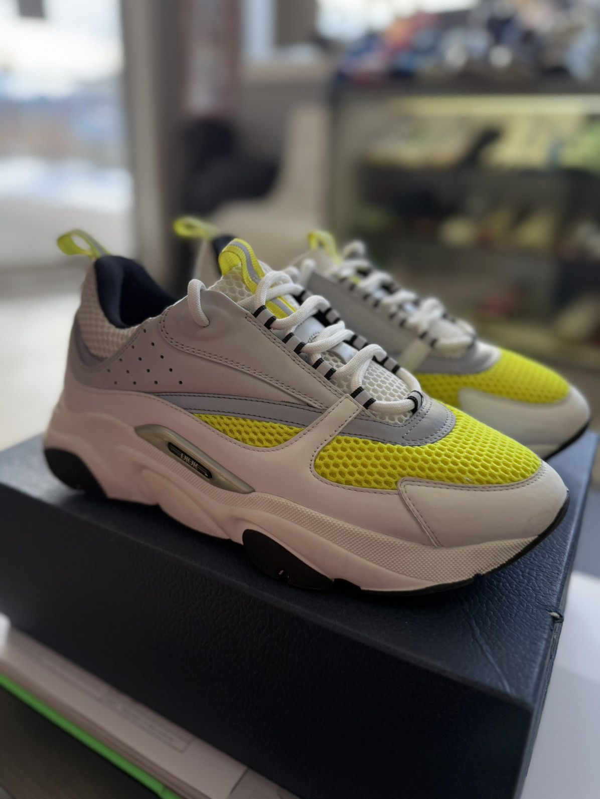 Dior Dior B22 Yellow White Sneakers Size 43EU/10US Size US 10 / EU 43 - 3 Thumbnail