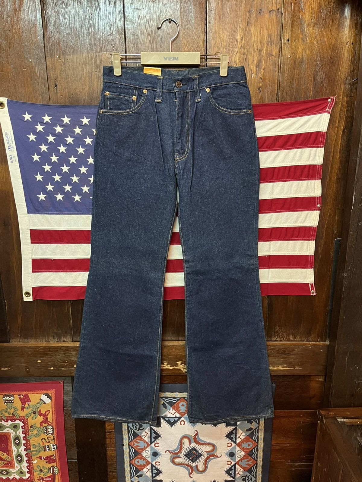 Japanese Brand × Vintage Big Stone Boot Cut Denim Pants Size US 31 - 3 Thumbnail