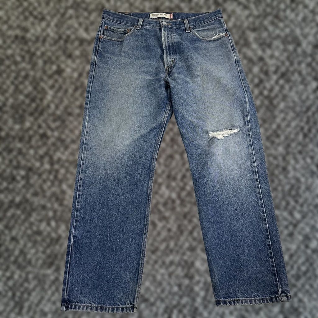 Levi's VINTAGE Levi'S Jeans Mens 36 Blue Men 36x29 Regular Fit Light Wash Western Rancher Size US 36 / EU 52 - 1 Thumbnail